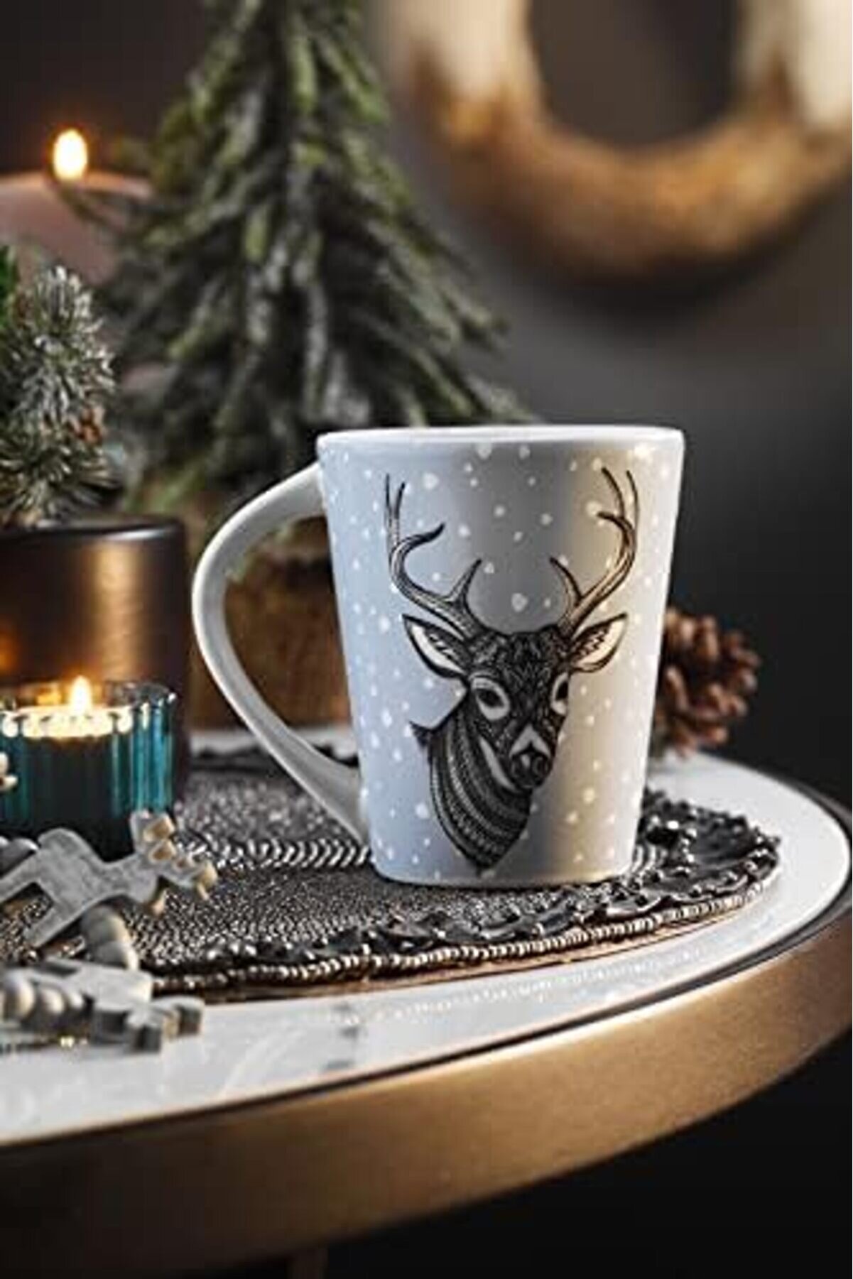 Shopverse Snowy Mug Tek Ki̇şi̇li̇k, 280 Ml Trendfli̇ck 1014773