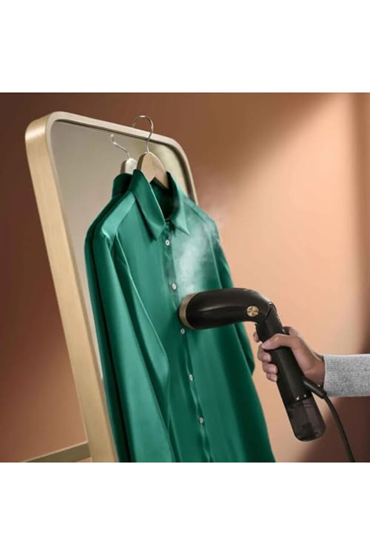 Shopverse 7000 Seri̇si̇ Buharlı El Ti̇pi̇ Di̇key Ütü, Ayarlanabi̇li̇r Buhar Üreti̇ci̇ Başlıklı, Sıfır Yanık R