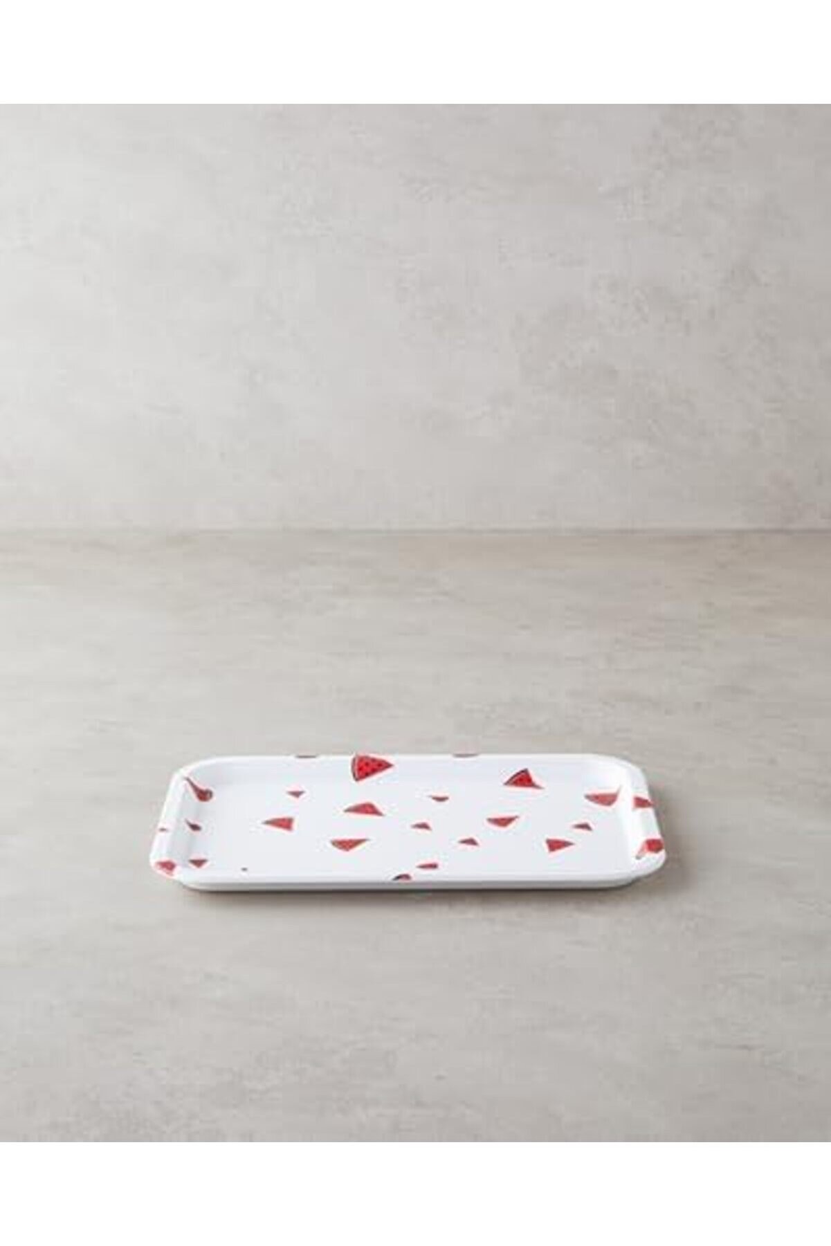Shopverse Watermelli̇es Plasti̇k Tepsi̇ Beyaz - Kırmızı Trendfli̇ck 1014773