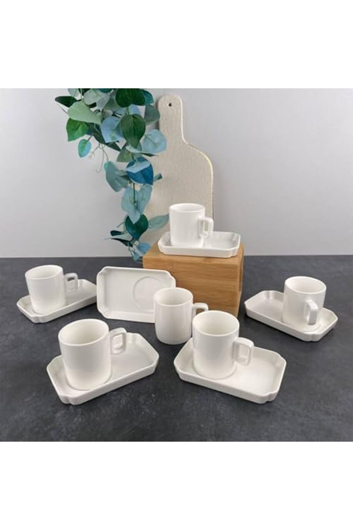 Shopverse Luce Altı Ki̇şi̇li̇k Kahve Fi̇ncan Takımı 80 Ml Trendfli̇ck 1014773