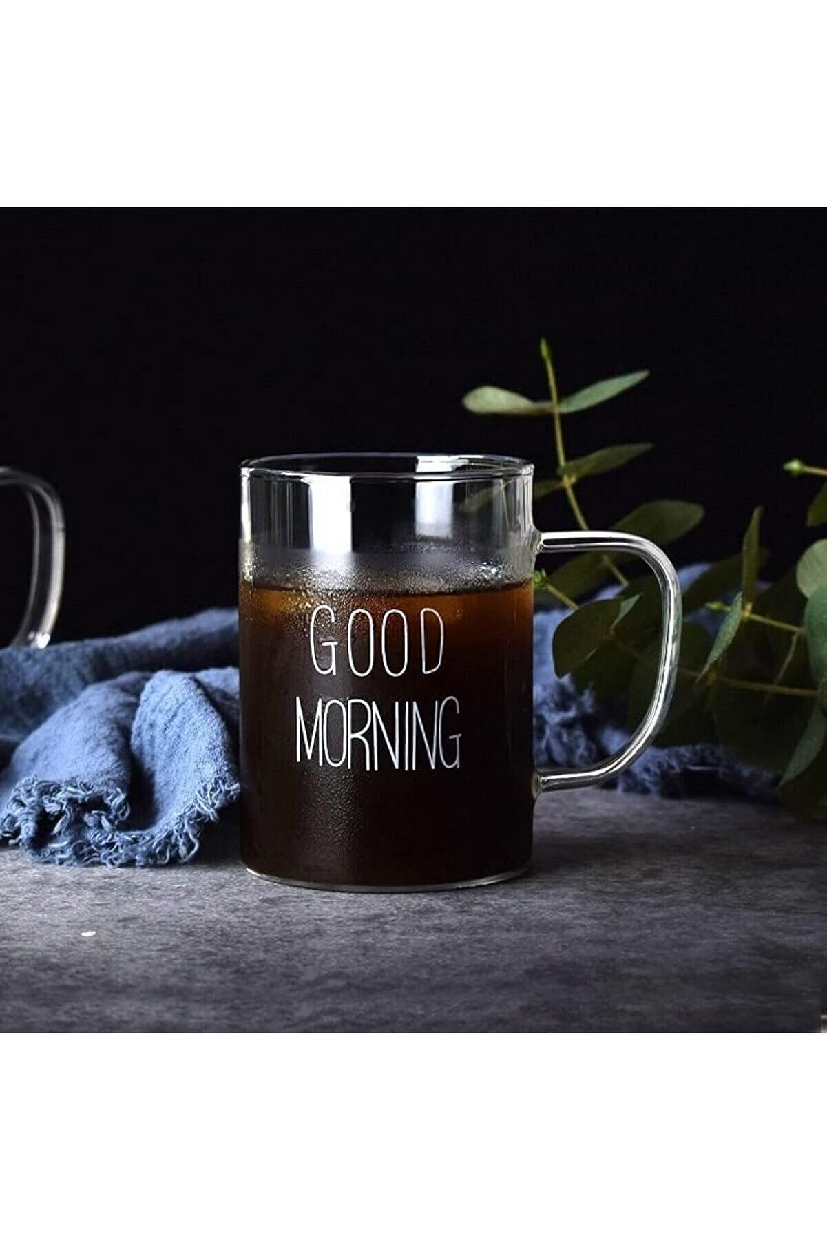 STOREMAX shopverse Boy Good Morning Cam Kupa Kulplu Borosilikat Dayanıklı Cam Kupa 450 ml trendflick 1014773