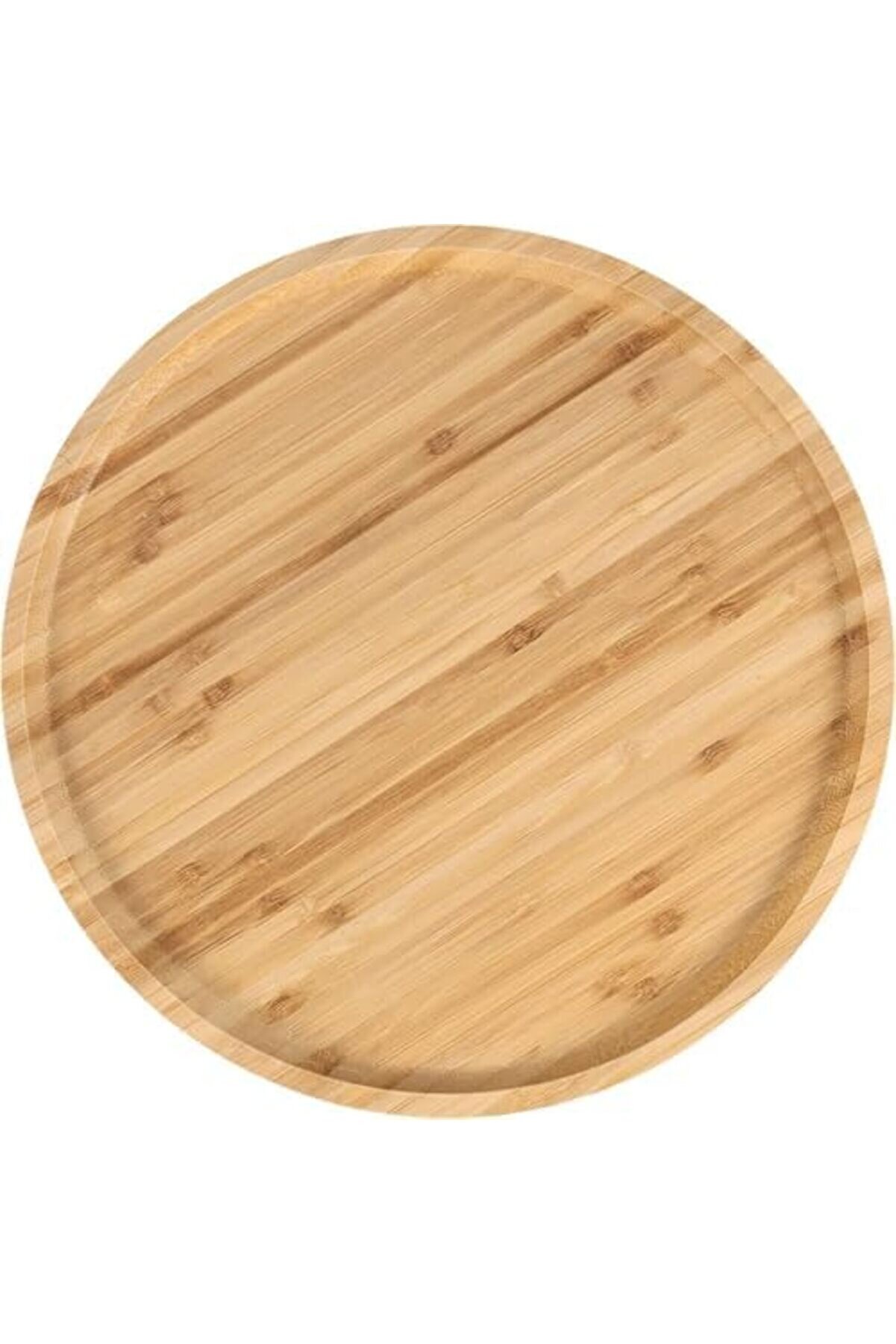 Shopverse Bambu Lüx Yuvarlak Servi̇s 25 * 25Cm, Sunumluk & Çerezli̇k Sunum Tabağı Trendfli̇ck 1014773