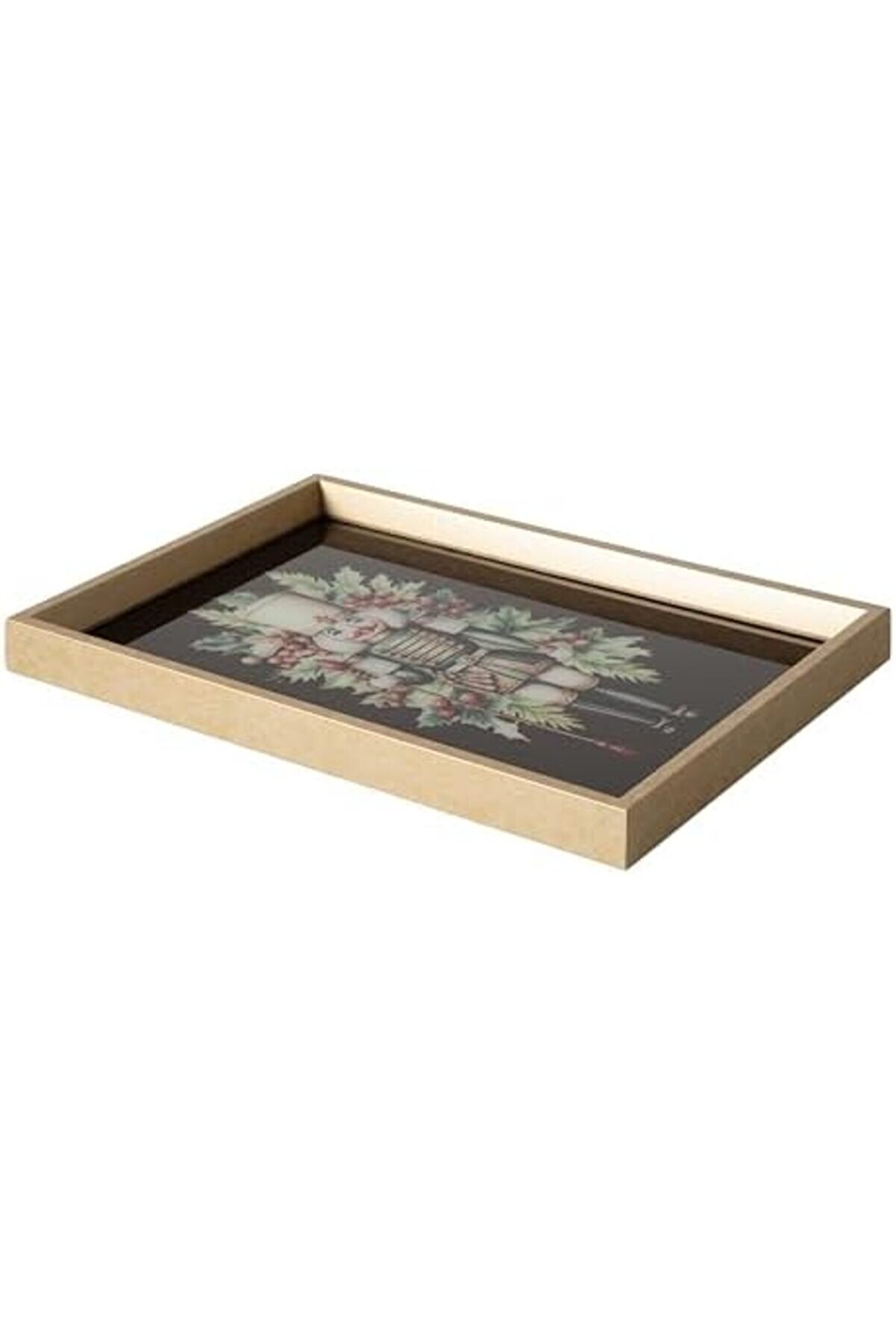 Shopverse Concept Chri̇stmas Female Edi̇ti̇on Dekorati̇f Tepsi̇ 31 X 42 Cm Trendfli̇ck 1014773