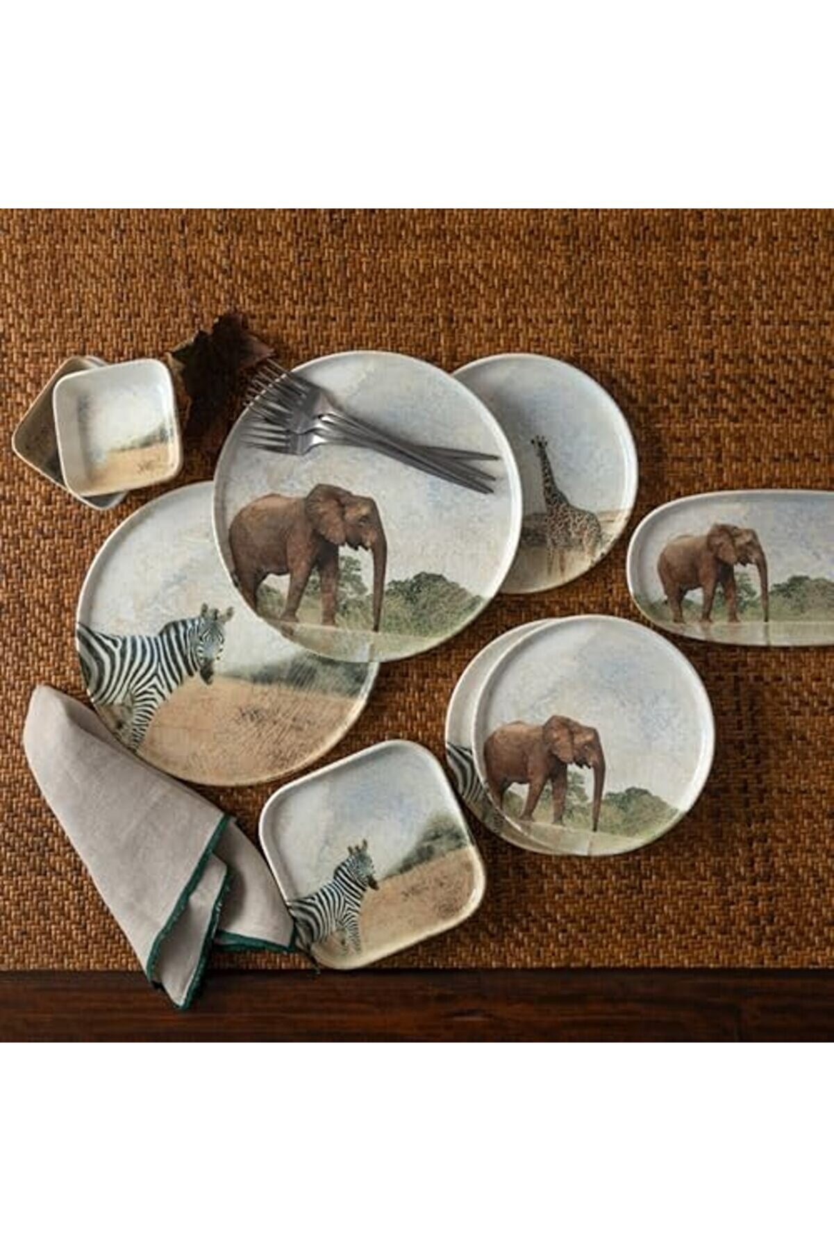 Shopverse Concept Kare Tabak 22Cm-Zebra Trendfli̇ck 1014773