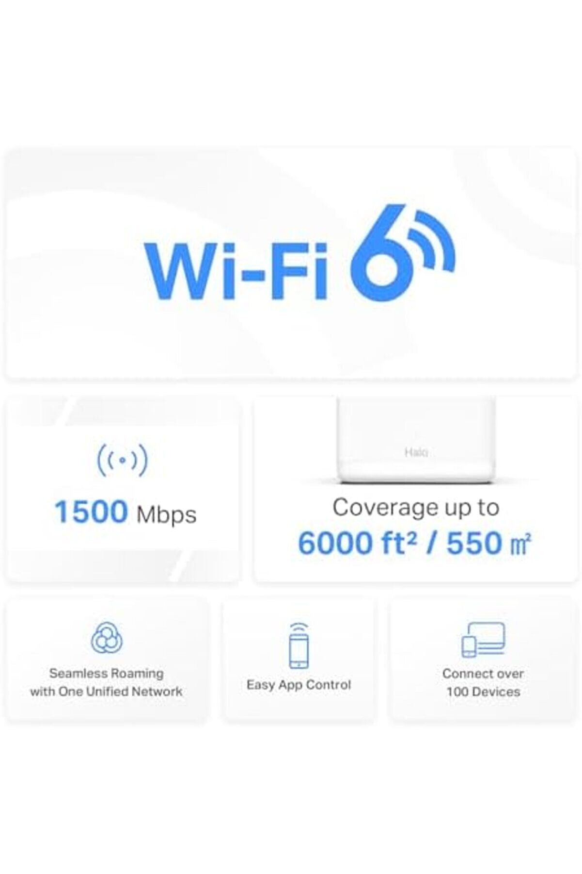 Shopverse H60X 3-Pack, Ax1500Mbps, -Band, Gi̇gabi̇t Portları, 100 E Kadar Ci̇haz Bağlanabi̇li̇r, 550