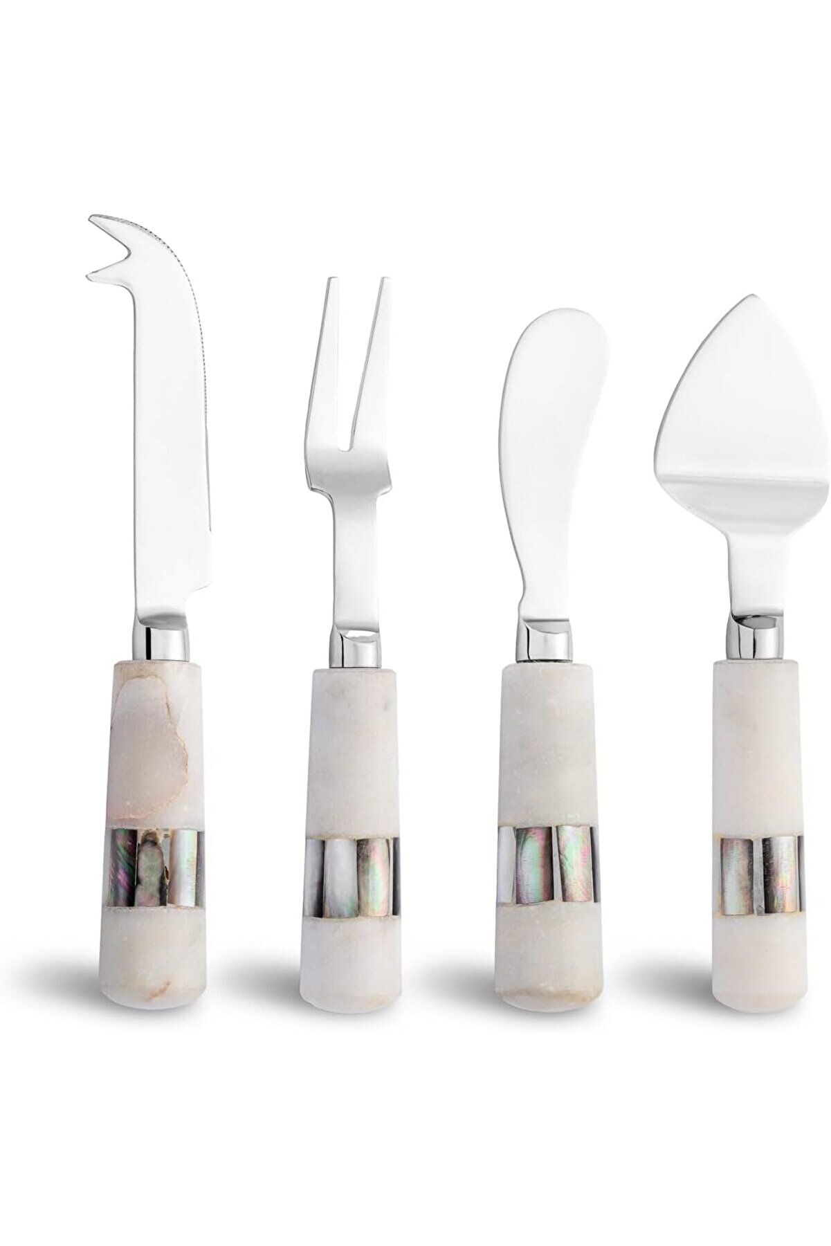 STOREMAX shopverse Romano Mermer Peynir Servis Seti Beyaz trendflick 1014773