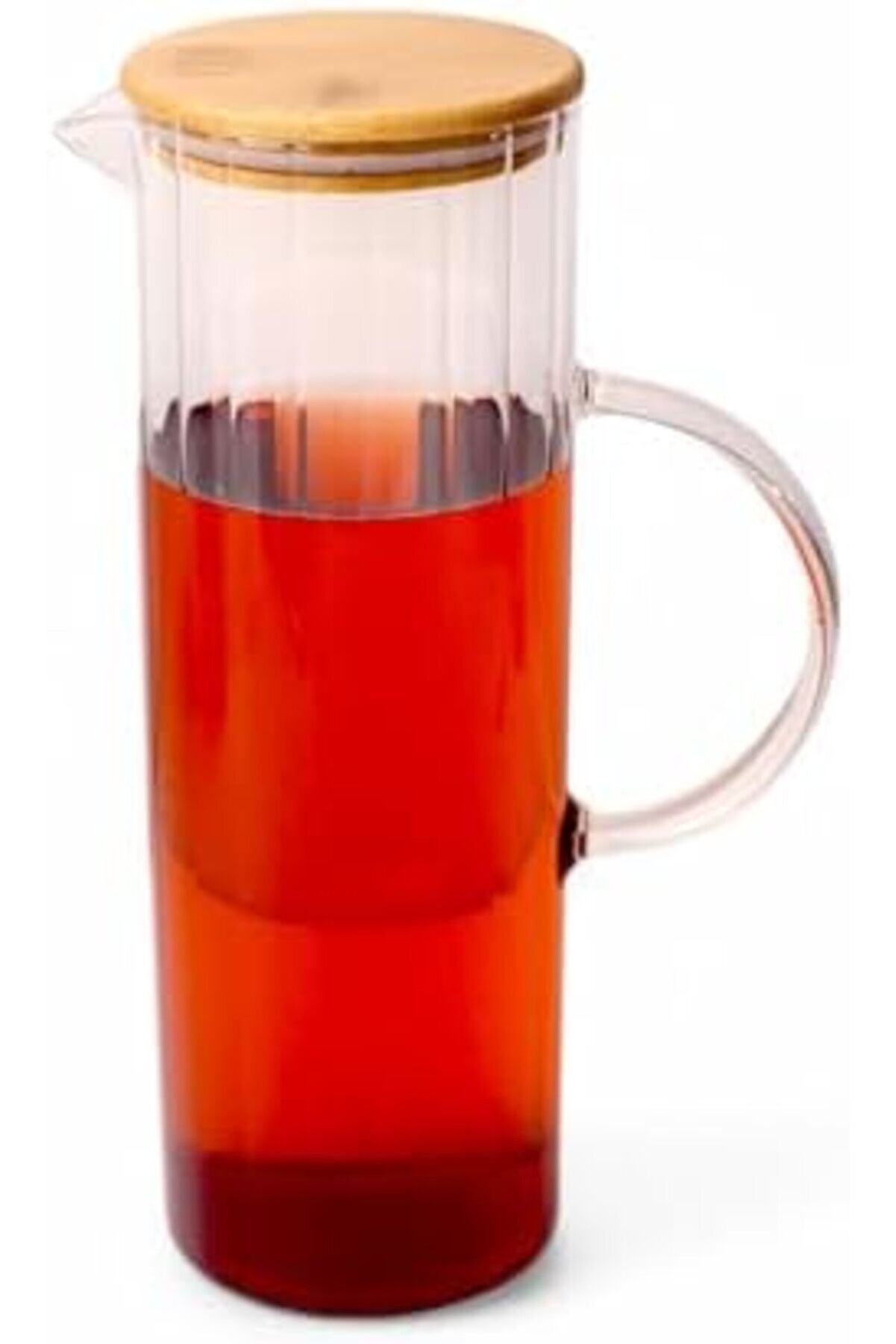 Shopverse 1000Ml Bambu Kapaklı Borosi̇li̇kat Cam Yağlık & Sürahi̇ – Şık, Dayanıklı Ve Sağlıklı Saklama