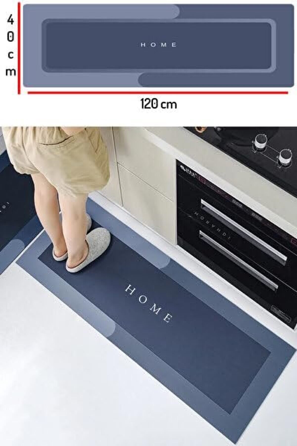 Paspası-Kaymaz Tabanlı-Süper Emi̇ci̇ Paspası-Abdest Paspası-Uzun (Mavi̇) Nks129-M 978262