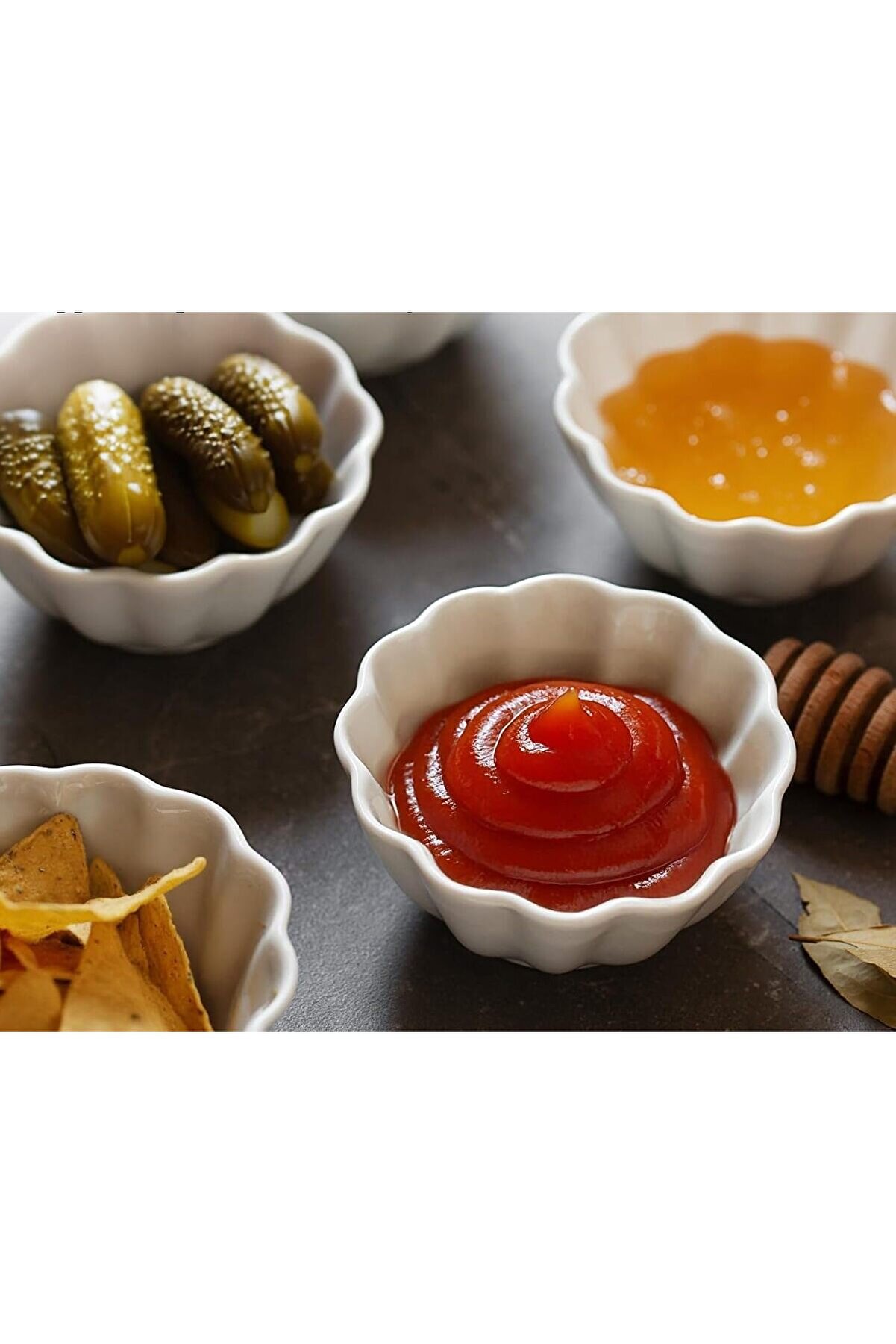 STOREMAX shopverse Sunum Kasesi, 6 Parçalı Set Tatlı, Çerez, Sos, Salata Kasesi Seti, ve Birçok Amaç için Şık