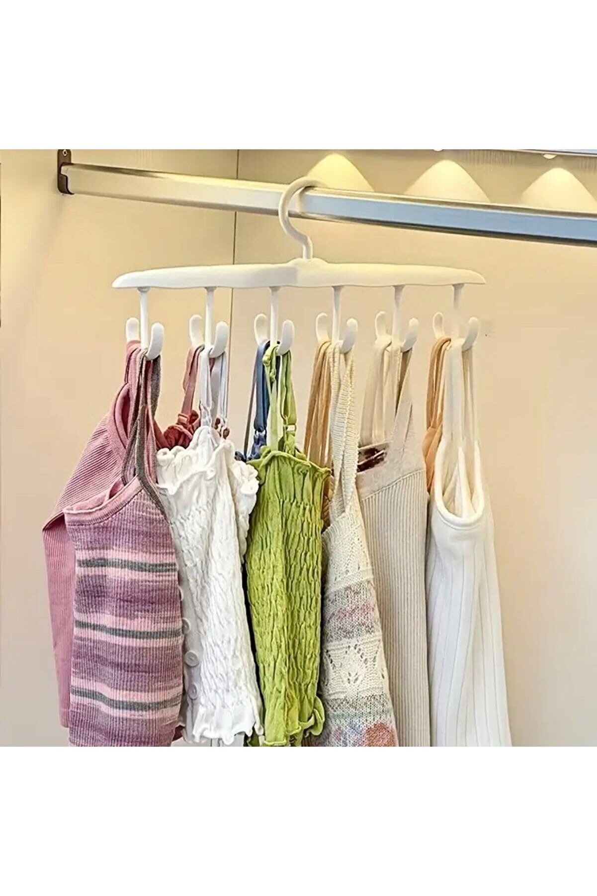 STOREMAX shopverse Adet Yer Tasarruflu 6 Kancalı Plastik Dolap İçi Düzenleyici Pratik Askı trendflick 1014773