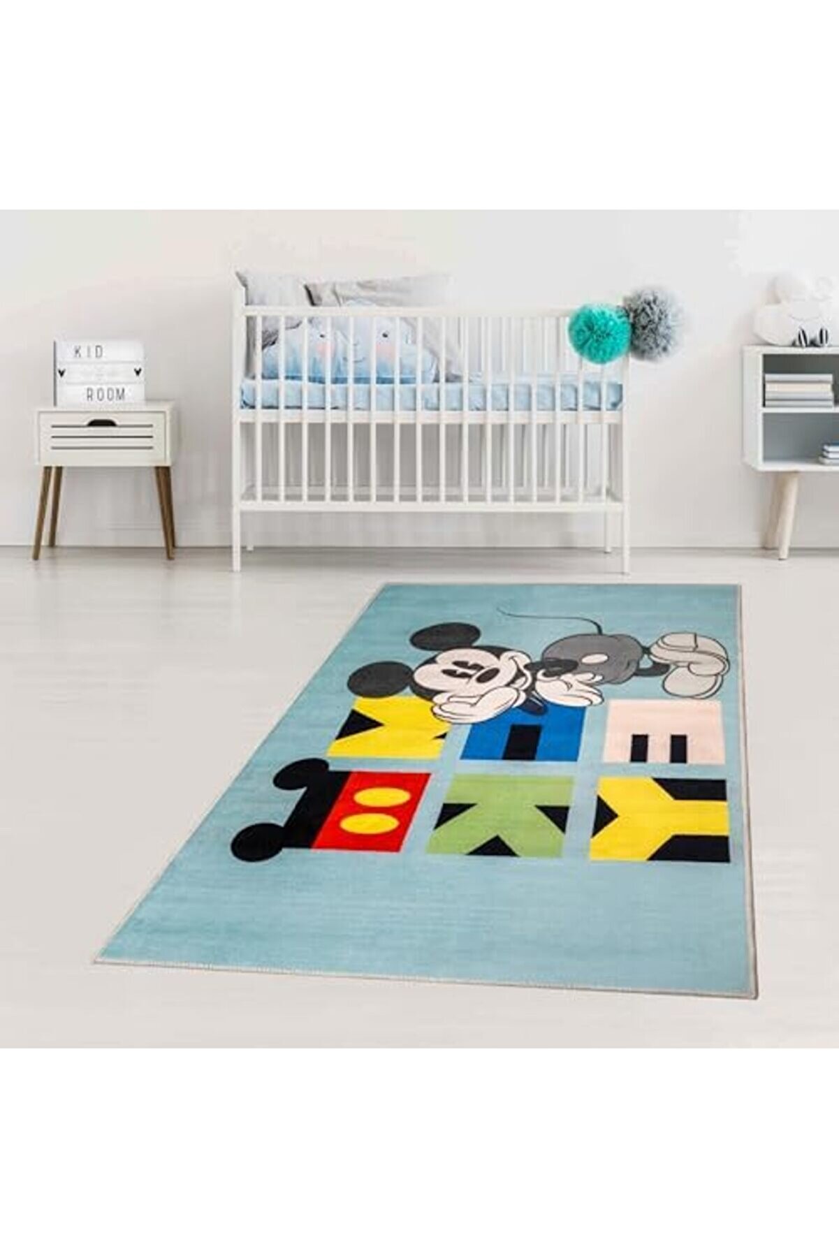 Shopverse Mouse Li̇sanslı Karakter Baskılı%100 Halı, Çok Renkli̇, 80X120 Cm Trendfli̇ck 1014773