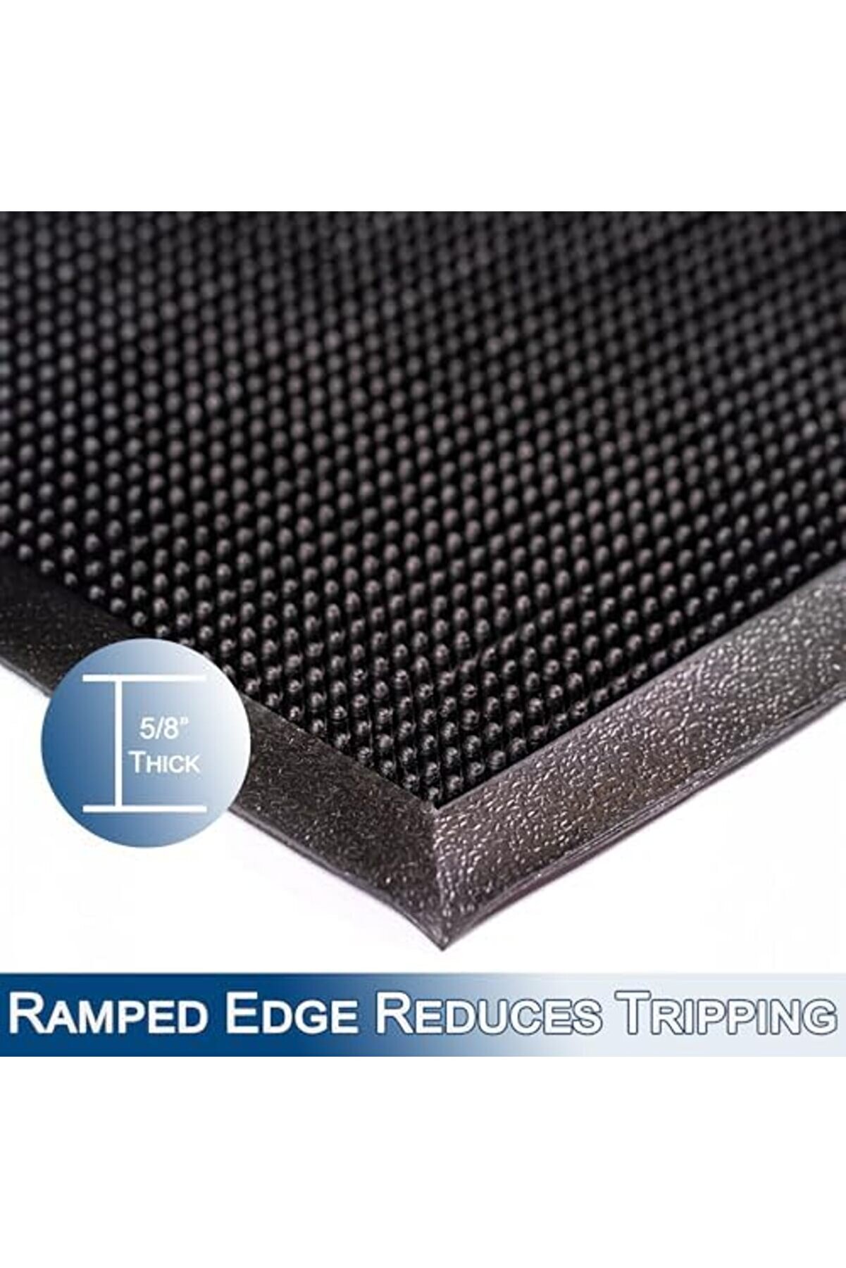 Shopverse Dayanıklı, Kauçuk, Parmak Ucu, Dış Mekanlar İçi̇n, 24 İnç X 32 İnç, Si̇yah, 1 Trendfli̇ck 101