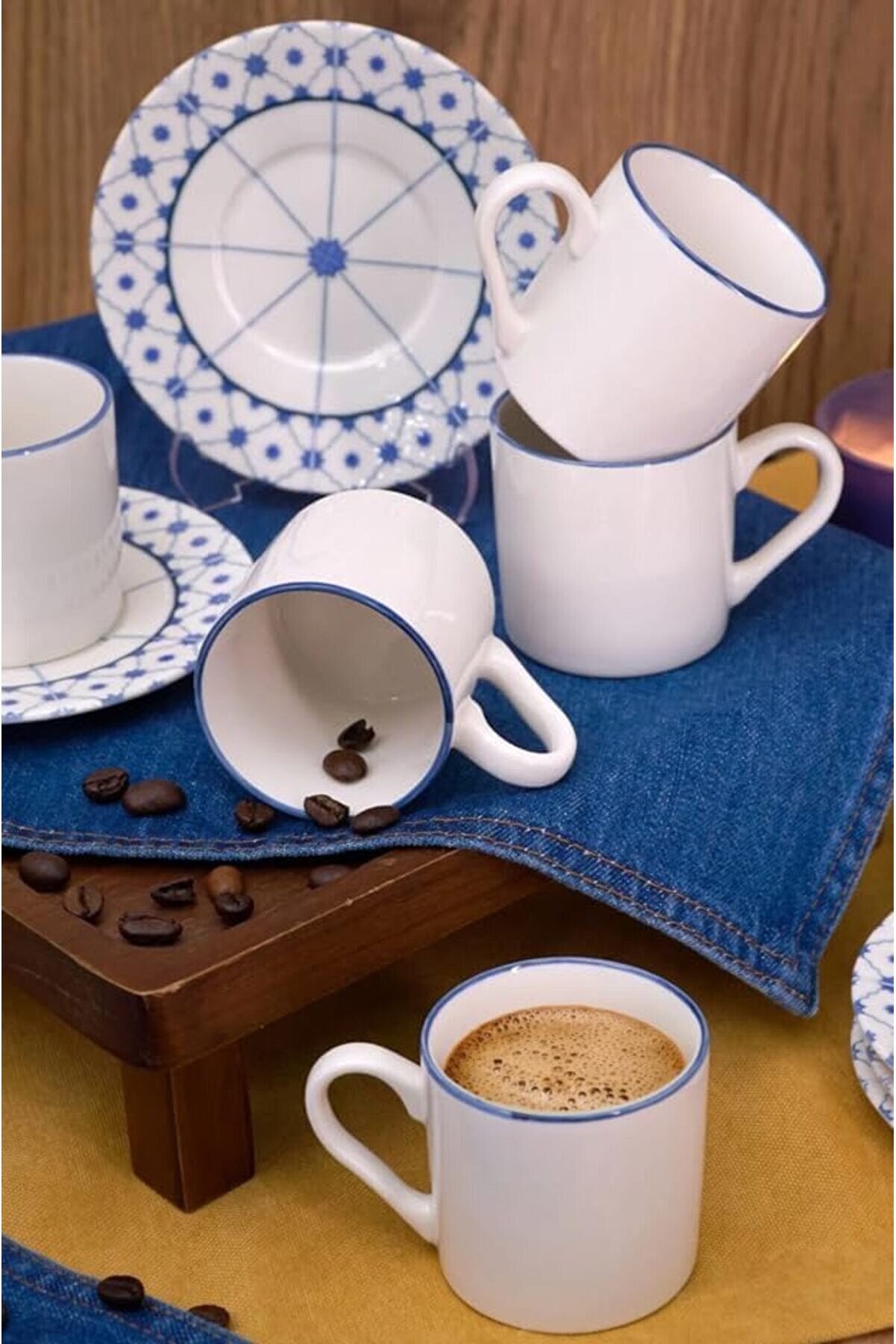 Shopverse Heda Yıldız 12 Parça 6 Ki̇şi̇li̇k Kahve Fi̇ncan Takımı - Trendfli̇ck 1014773