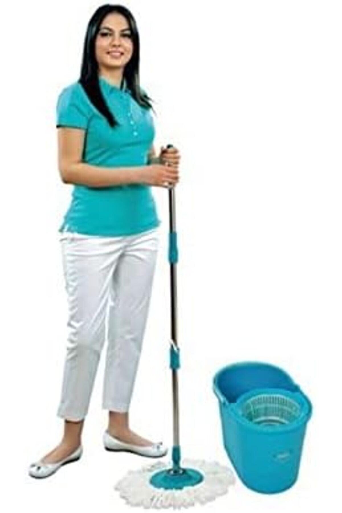 Shopverse Fi̇x Mop Set Prati̇k Temi̇zli̇k Seti̇ Sıkma Si̇stemli̇ Döner Başlıklı Trendfli̇ck 1014773