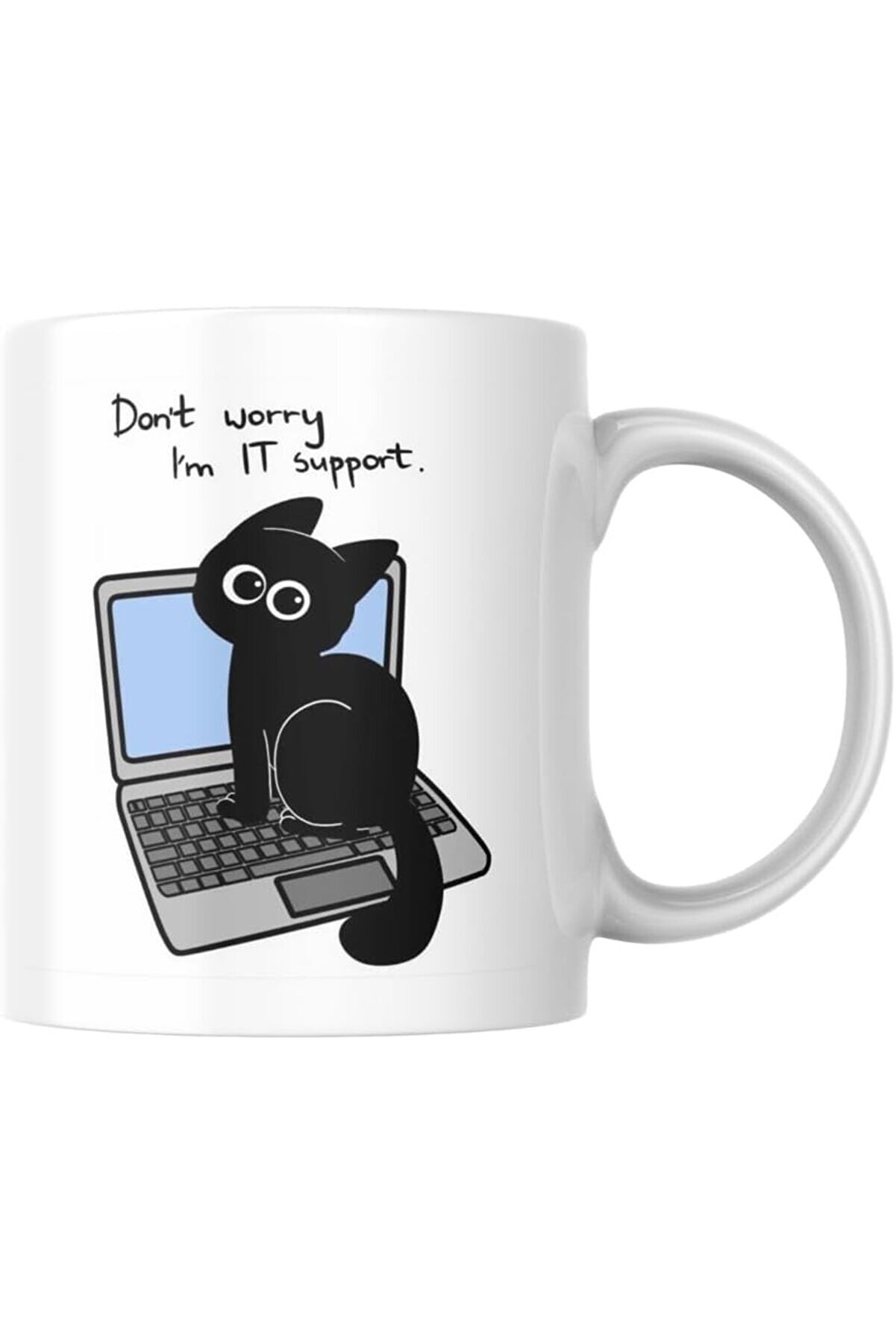 STOREMAX shopverse Baskılı Komik Kupa IT Support Hediyelik Çay Kahve Kupası Coffee Mug trendflick 1014773