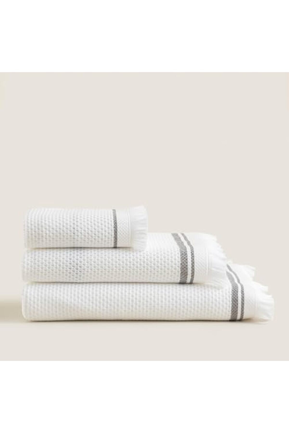 Shopverse Volal Y&uuml;z Havlusu 50X90 Cm Beyaz Trendfli̇ck 1014773