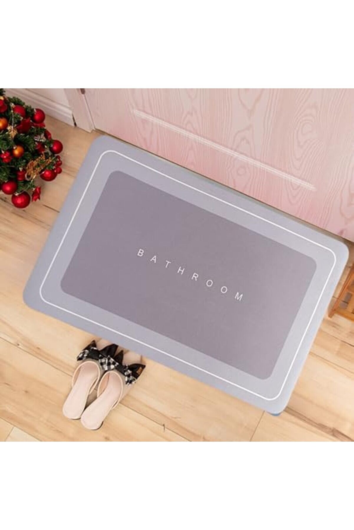 Shopverse Paspası Süper Su Emi̇ci̇ Kaymaz Tabanlı Paspas Paspası Di̇kdörtgen Di̇atomi̇t Paspas Süper Emi̇c