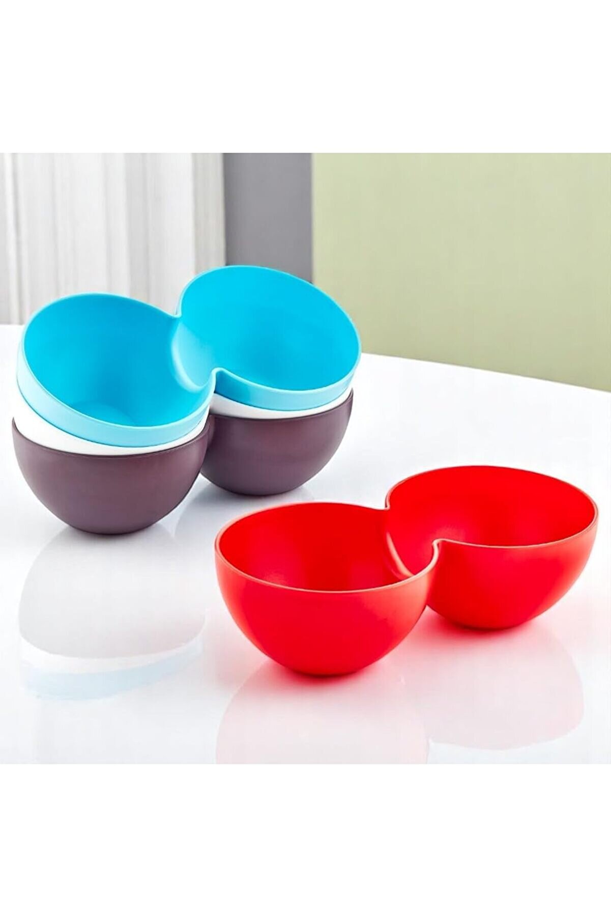 STOREMAX shopverse İkili Çerezlik Set, Yuvarlak Tasarım, 250ml x 2, 20 cm, Renkli trendflick 1014773