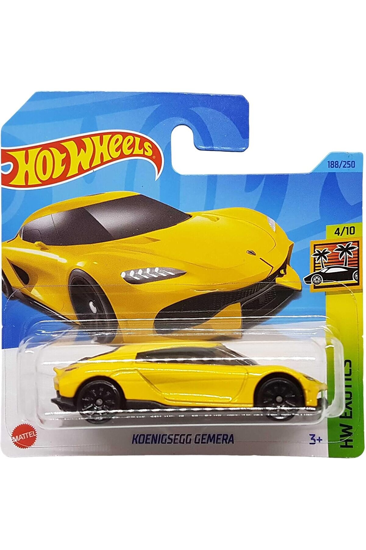 Modashi̇ne - Koeni̇gsegg Gemera - Hw Exoti̇cs 4/10 - Hkh95 - Short Card - Supersportwagen - Sarı - 2023