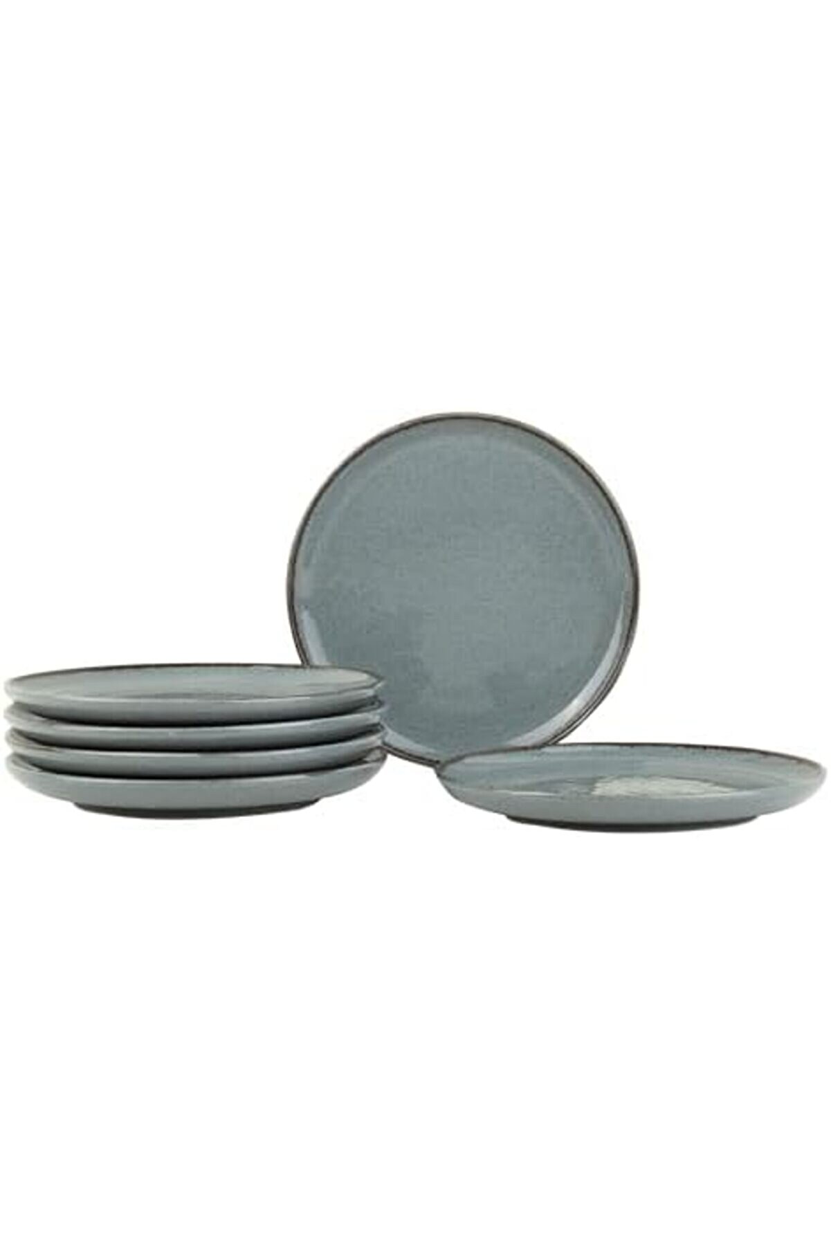 Shopverse 6 Par&ccedil;a 15Cm Pasta Tabağı Mavı Trendfli̇ck 1014773