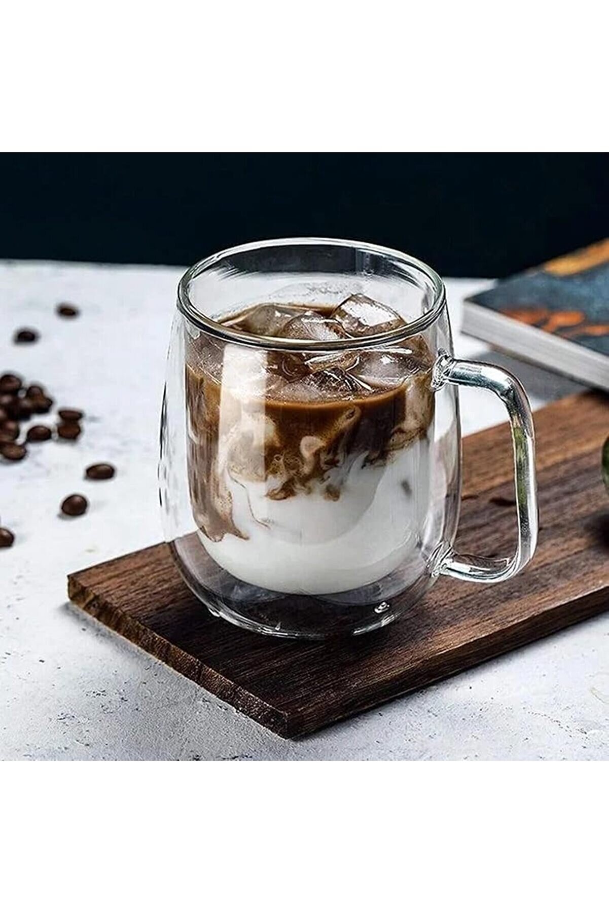 STOREMAX shopverse 2 Adet Çift Cidarlı Cam Kupa 250 ml Çift Camlı Kupa Glass trendflick 1014773