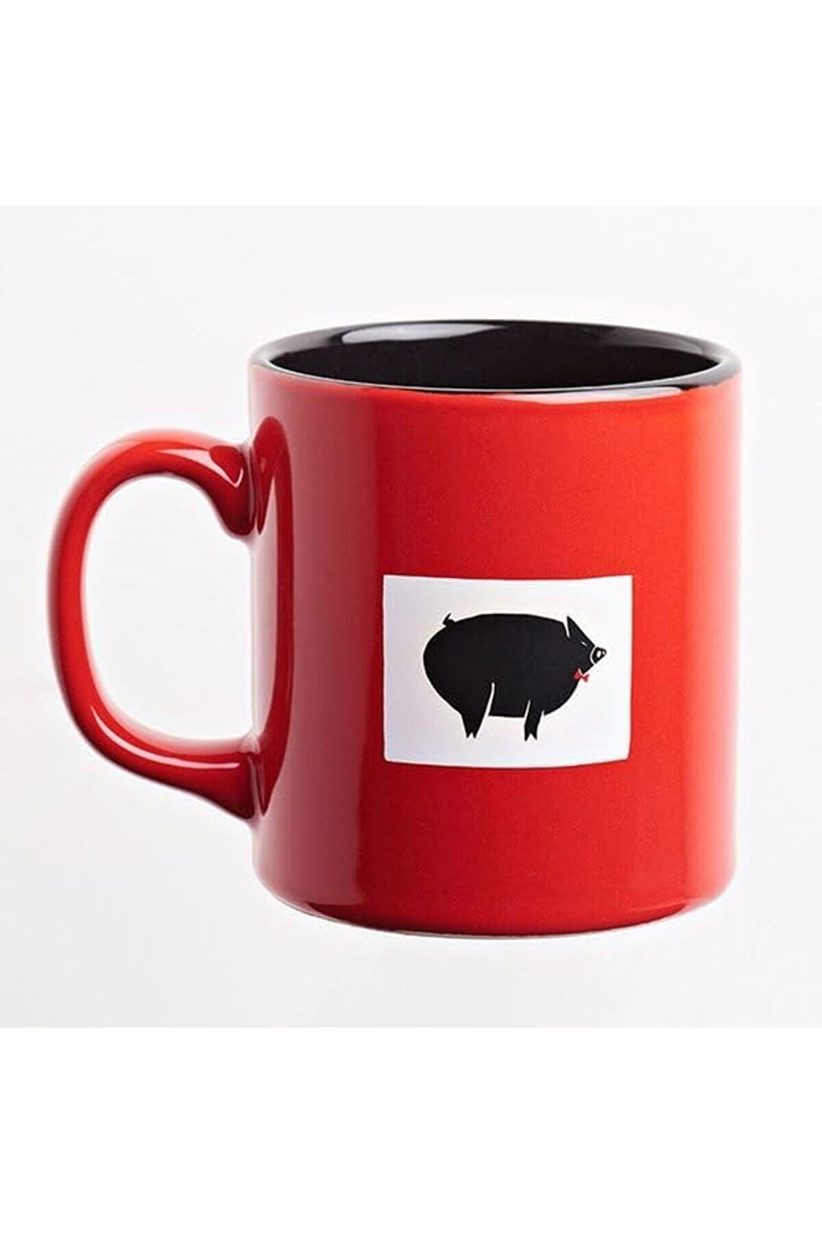 STOREMAX shopverse Dükkân Kupa (Dışı Kırmızı İçi Siyah Seramik) - Ed. Ser.2 - George Orwell/Hayvan Çiftliği t