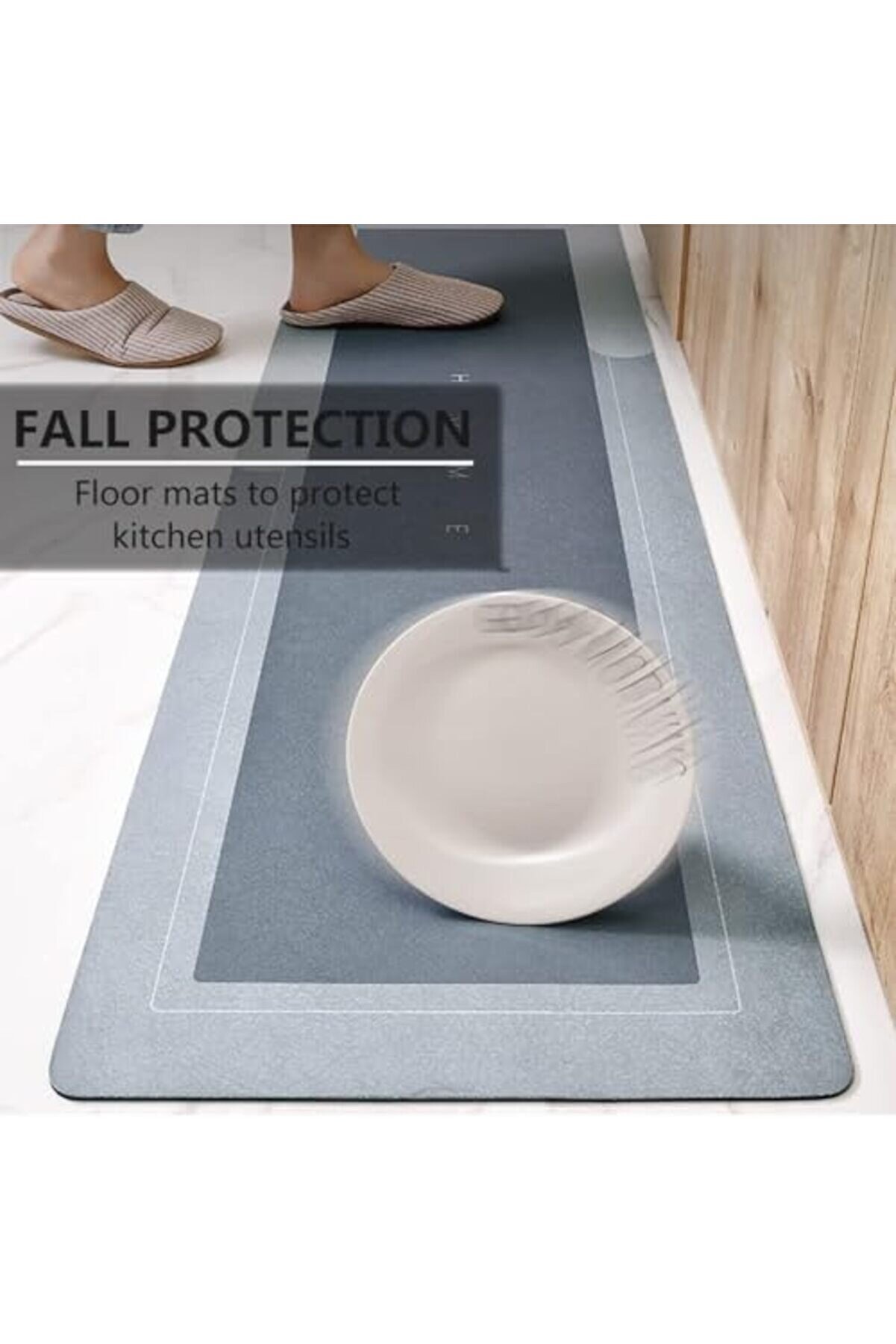 Shopverse Paspası Halısı, Süper Emi̇ci̇ Zemi̇n Paspası Hızlı Kuruyan Paspasları Halılar Kauçuk Kaymaz A