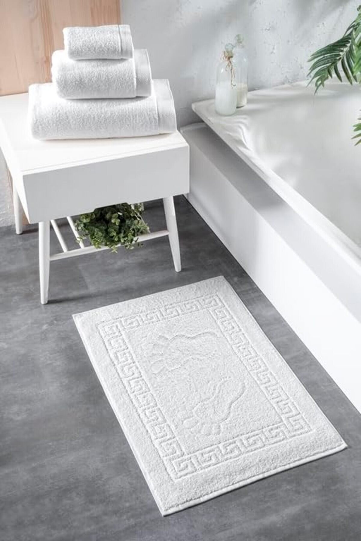 Shopverse Ayak Havlusu - 50X70 Cm, 245 Gr,%100 Pamuk, Spa Ve Otel Paspası, Günlük Kullanıma Trendfli̇