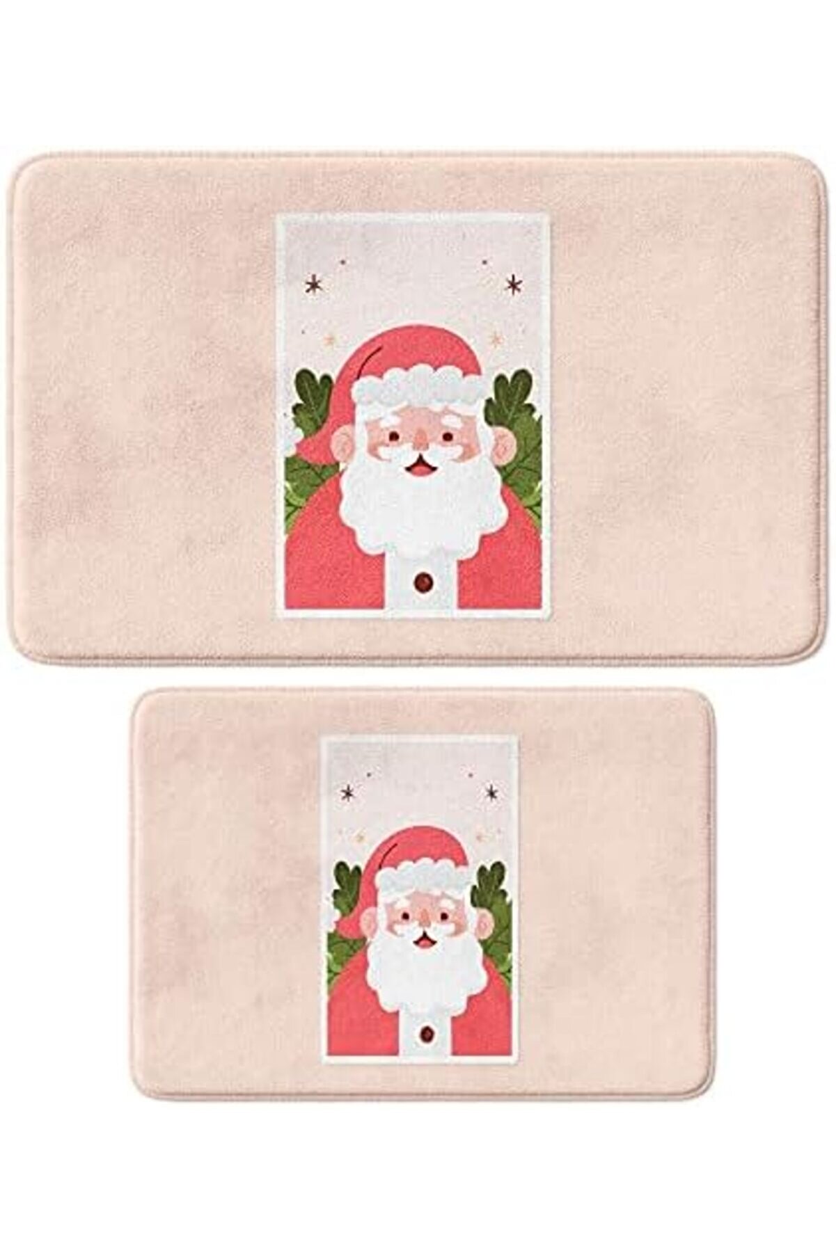 Shopverse Sevi̇mli̇ Tasarımlı Yılbaşı Dekoru Paspası, Kaymaz Taban, Yıkanabi̇li̇r, Yeni̇ Yıl Paspası (288