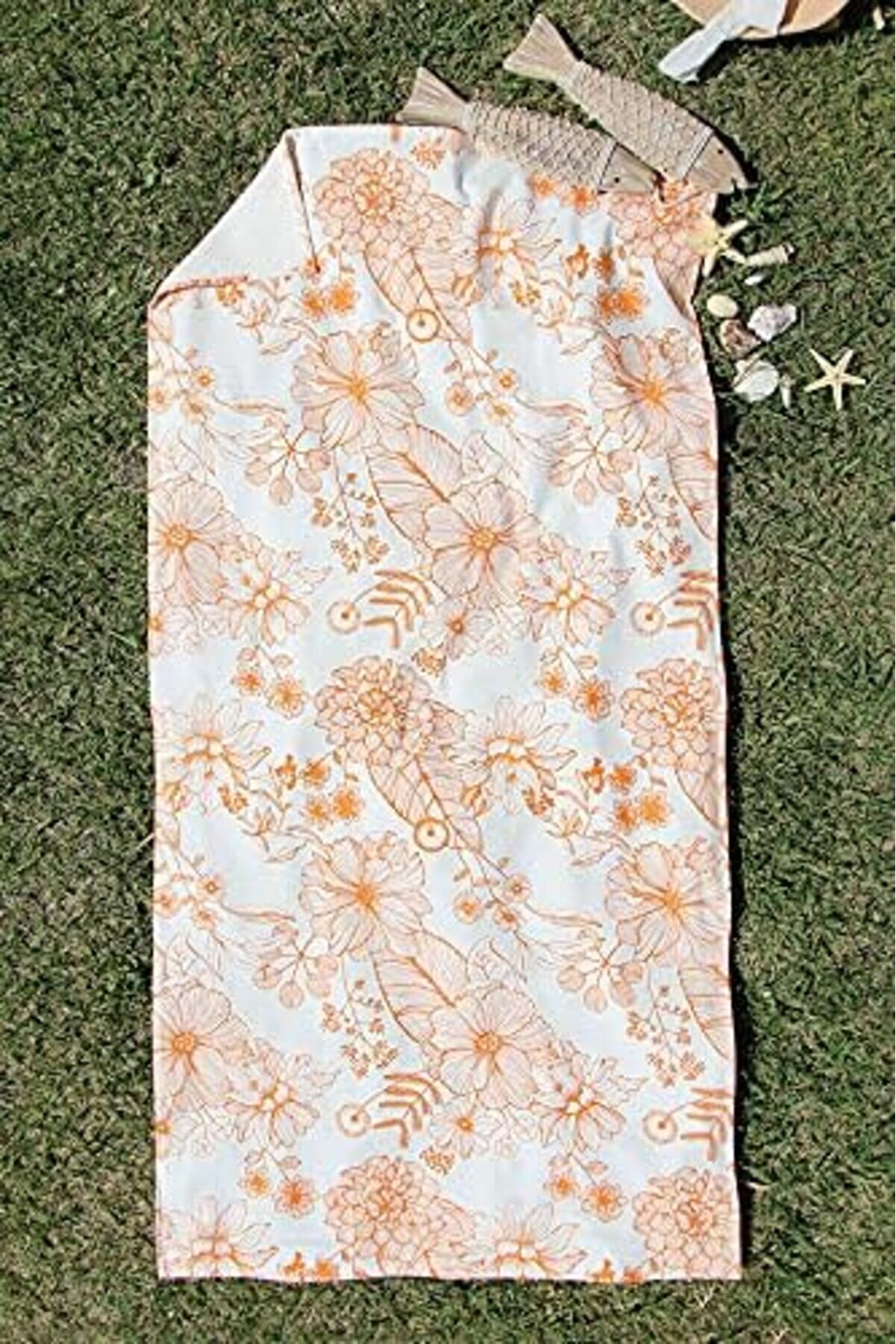 Shopverse 70X140 Desenli̇ Plaj Havlusu Turuncu Tek Ebat Trendfli̇ck 1014773