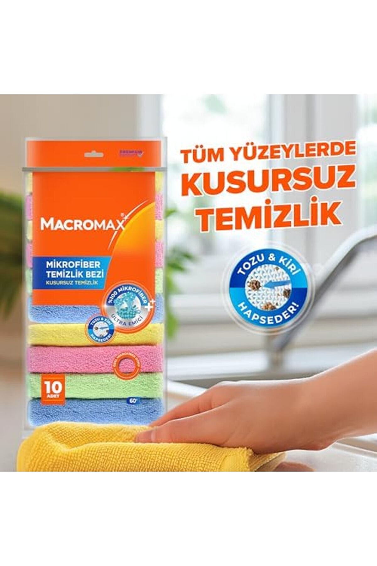 Shopverse Rengarenk Mi̇krofi̇ber Bez Mutfak X10 Avantaj Paket Trendfli̇ck 1014773