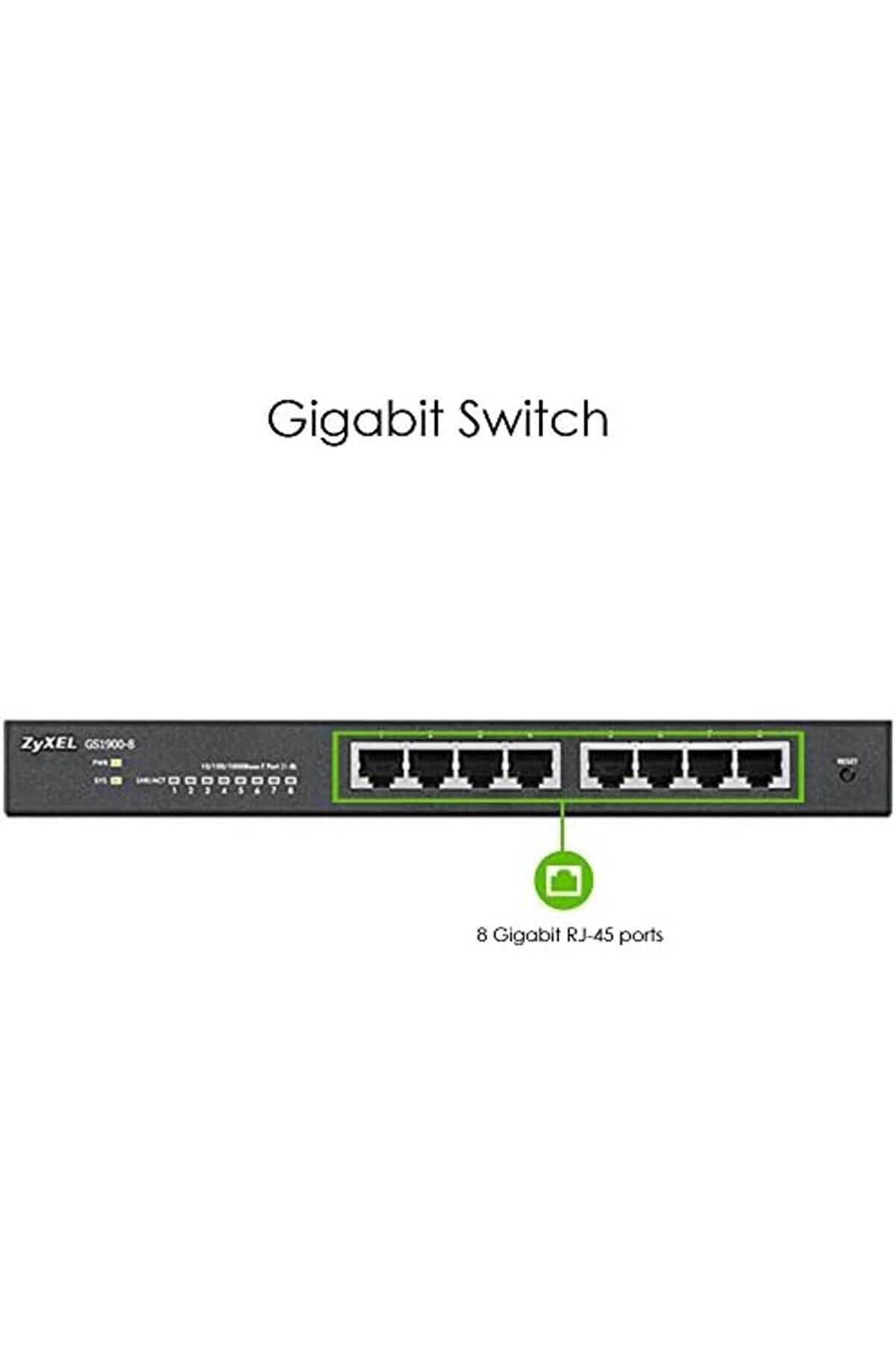 Shopverse 8 Bağlantı Noktalı 10/100/1000 Gi̇gabi̇t Swi̇tch | Smartmanaged | Masaüstü/Duvar Ti̇pi̇ Ve Fans