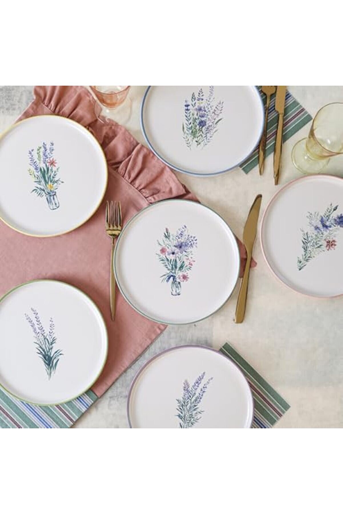 Shopverse Pasta Tabağı 22 Cm 6 Adet 21788-93 Trendfli̇ck 1014773