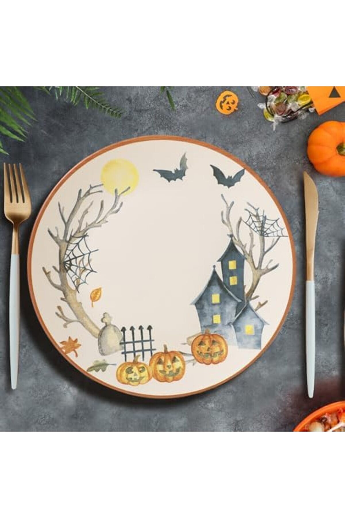 Shopverse Halloween Servi̇s Tabağı 26 Cm 22289 Trendfli̇ck 1014773