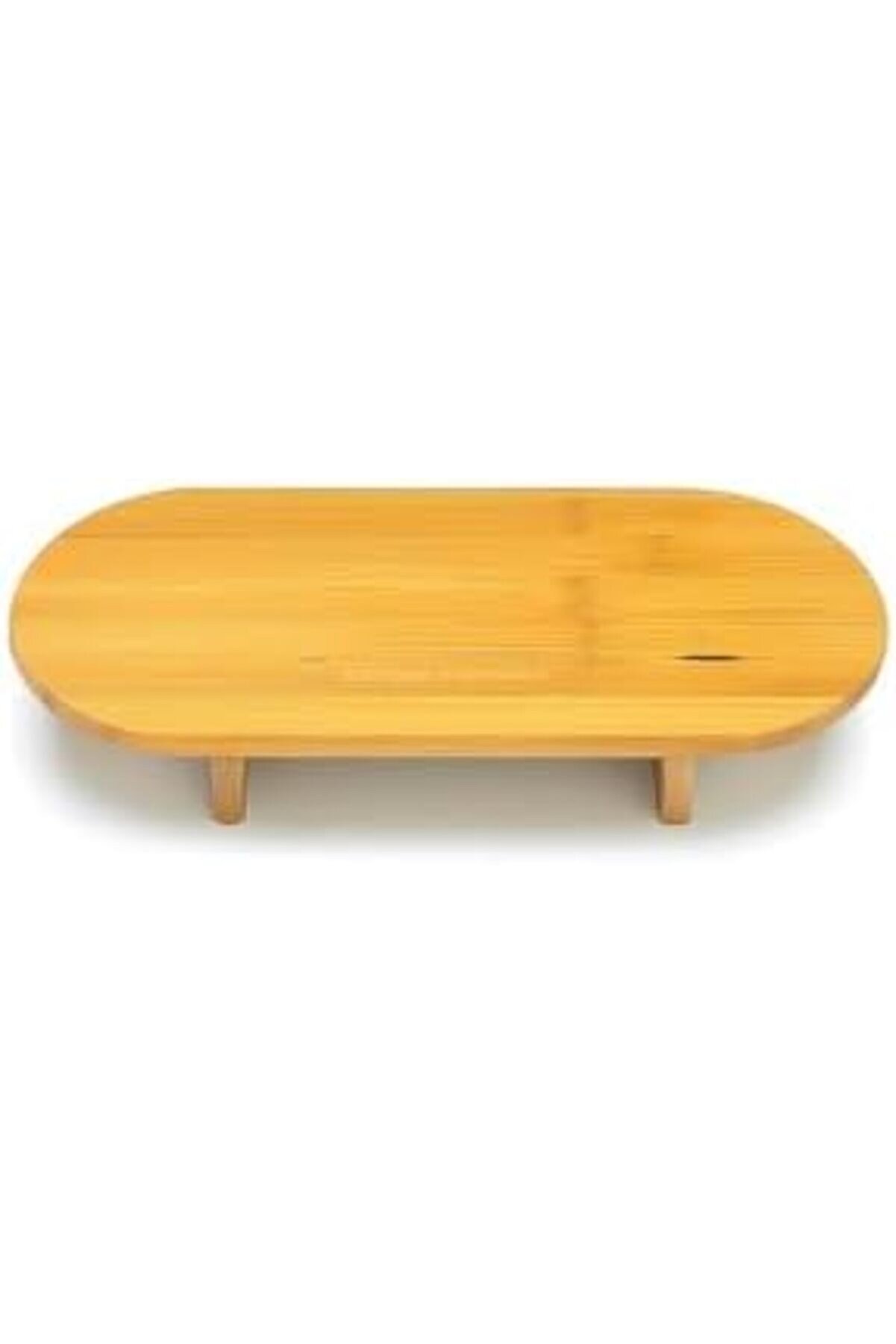 Shopverse Ayaklı Oval Bambu Sunumluk Ahşap Servi̇s Tabağı Modern Şık Sunum Tepsi̇si̇ Kahvaltı Peyni̇r Me