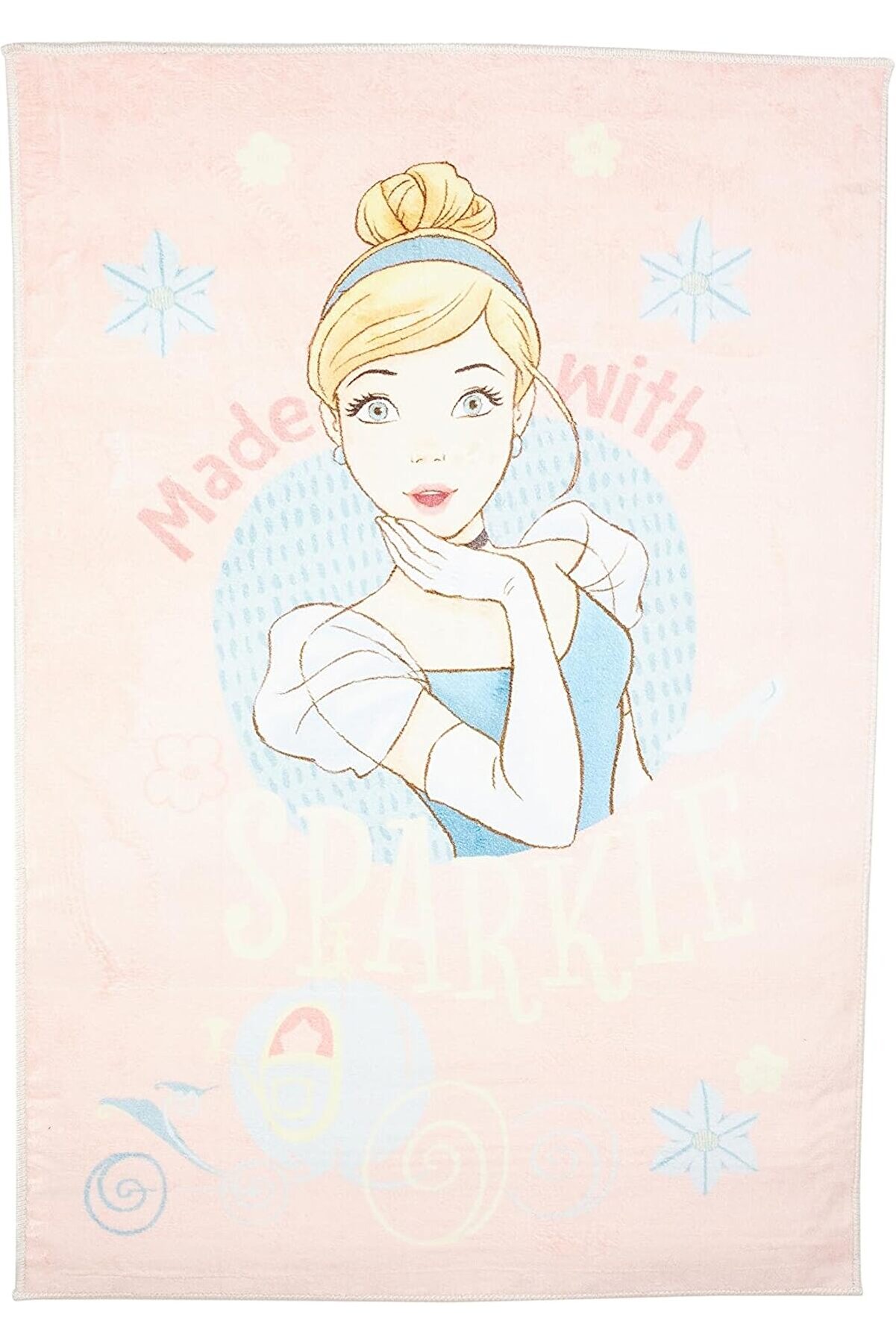 STOREMAX shopverse Cidirella Sparkle Lisanslı Karakter Baskılı%100 Halı, Çok Renkli, 80x120 cm trendflick 101