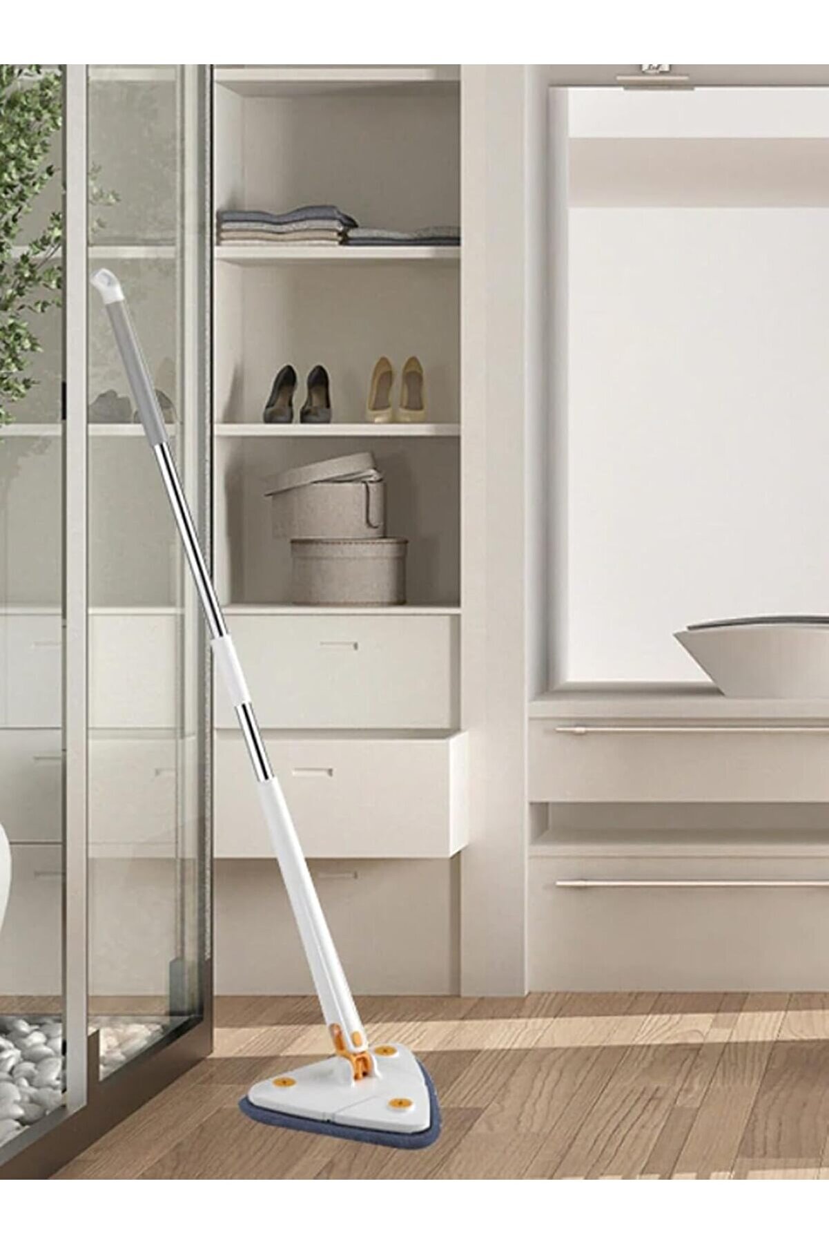 STOREMAX shopverse Kendinden Sıkmalı Üçgen Mop (Beyaz) trendflick 1014773
