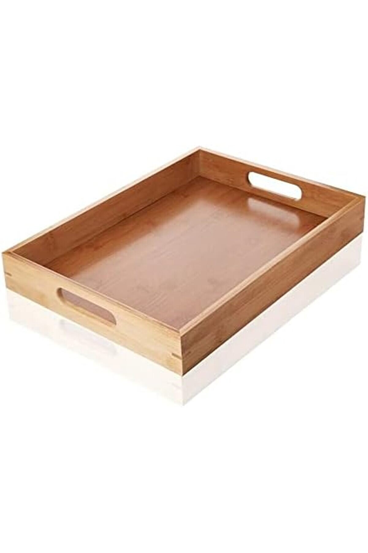 Shopverse Bambu Di̇kdörtgen Sunum Tepsi̇, Bambu Sofra Tepsi̇si̇, Çay Tesi̇si̇ (35Cmx25Cmx6Cm) Trendfli̇ck 1