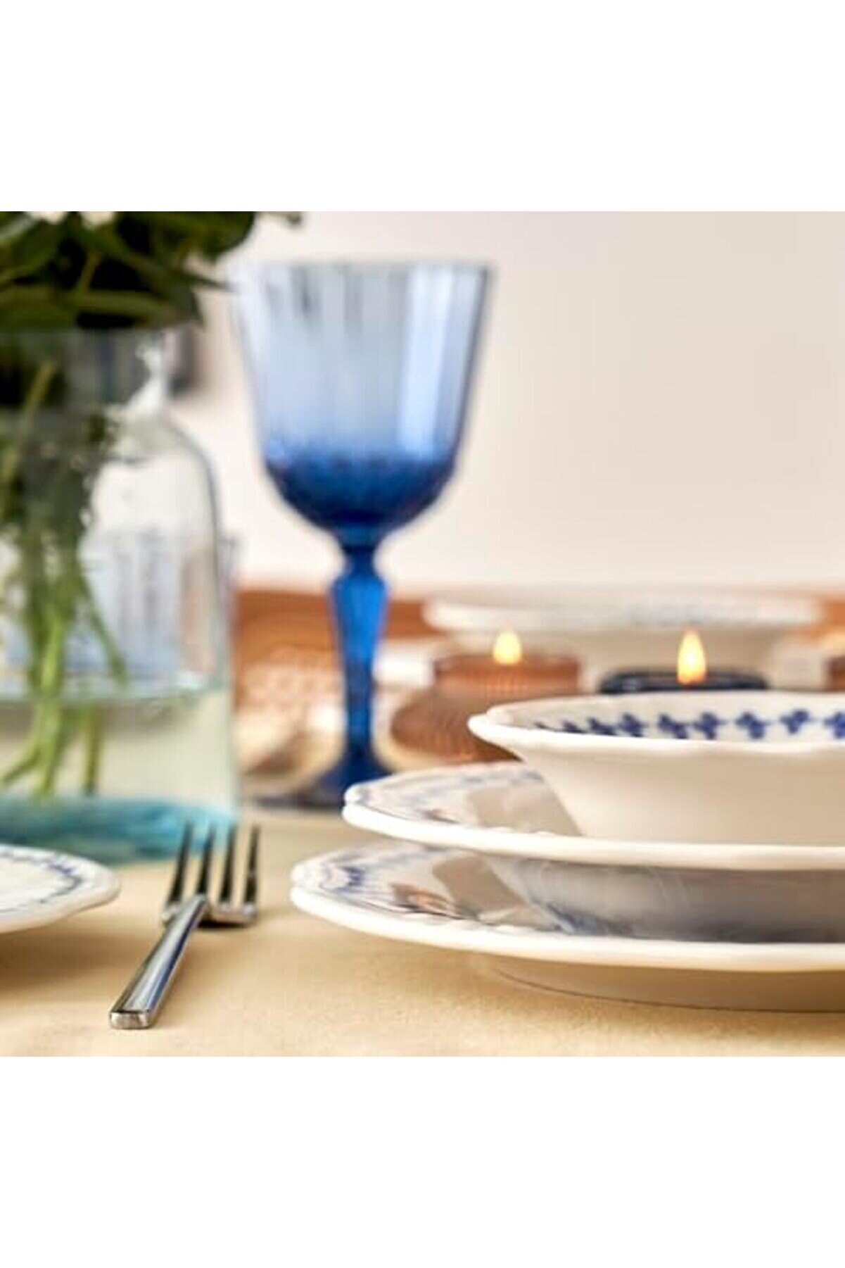 Shopverse 24 Parça 6 Ki̇şi̇li̇k Yemek Takımı Mavi̇ Trendfli̇ck 1014773