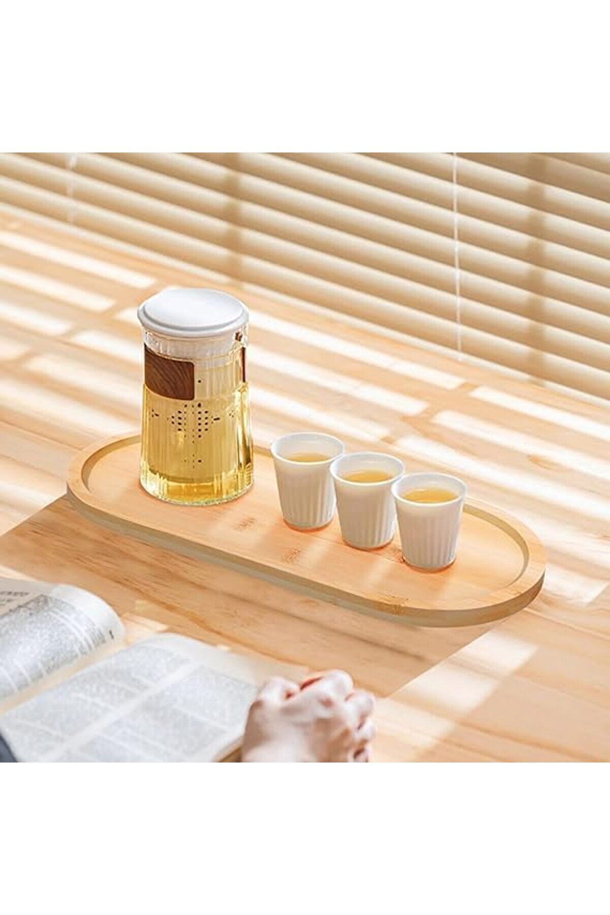 Shopverse Hi̇gh-Tech Oval Tepsi̇, Atıştırmalıklar, Kahveler Ve Atıştırmalıklar Servi̇s Etmek İçi̇n İdeal