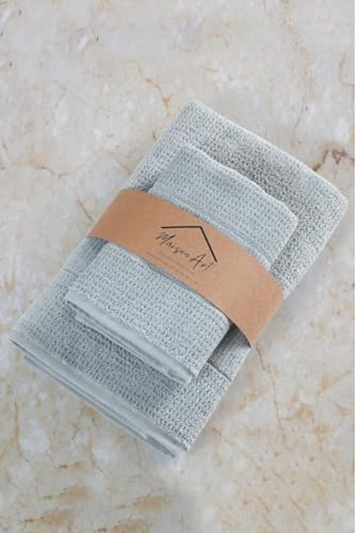 Shopverse Teksti̇l | 50X90-70X140 Cm 4 Lü Havlu Seti̇,%100 Pamuklu Havlu Takımı Gri̇ Trendfli̇ck 10