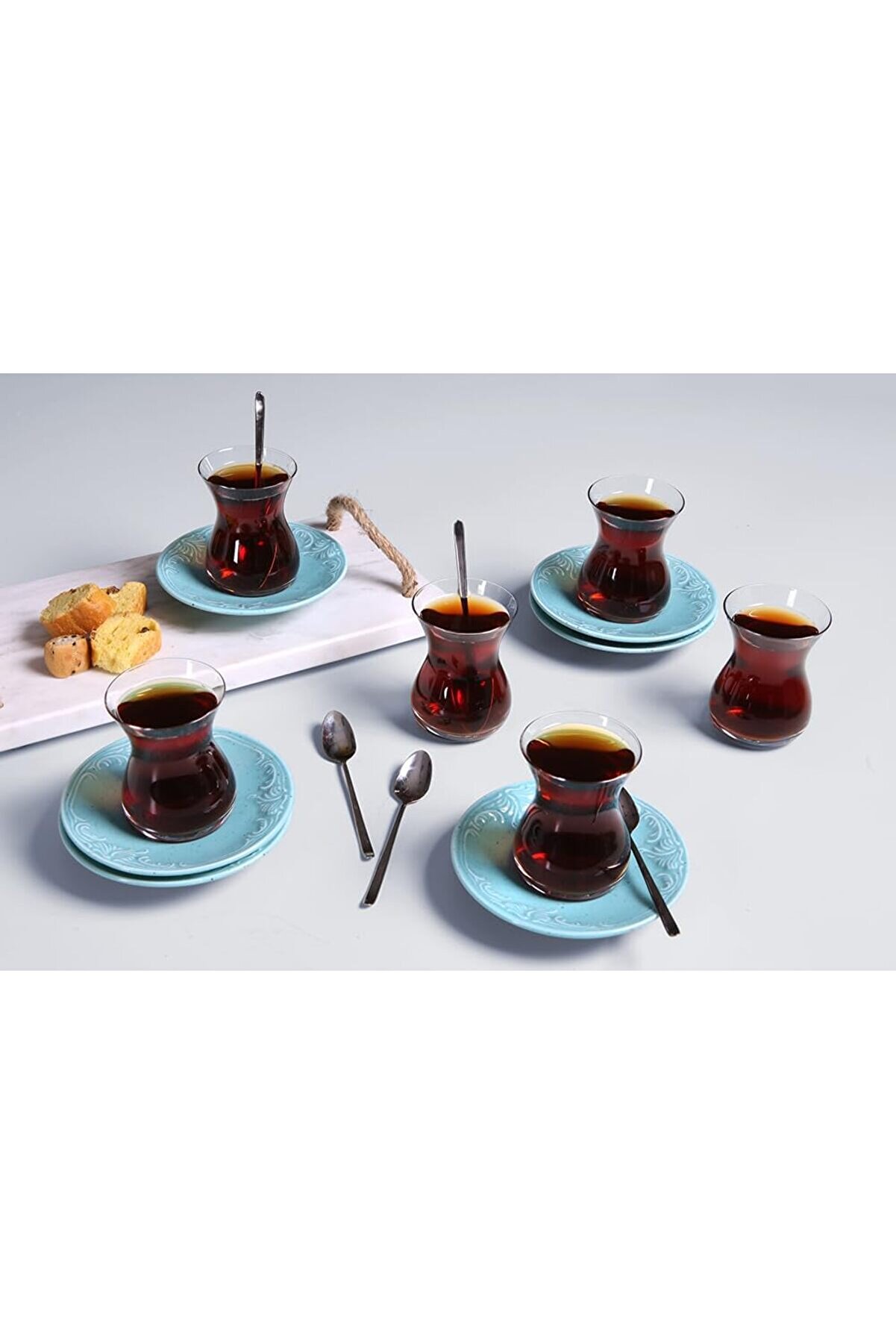 STOREMAX shopverse Suzanne Seasons Turkuaz 6 Kişilik Çay Takımı trendflick 1014773