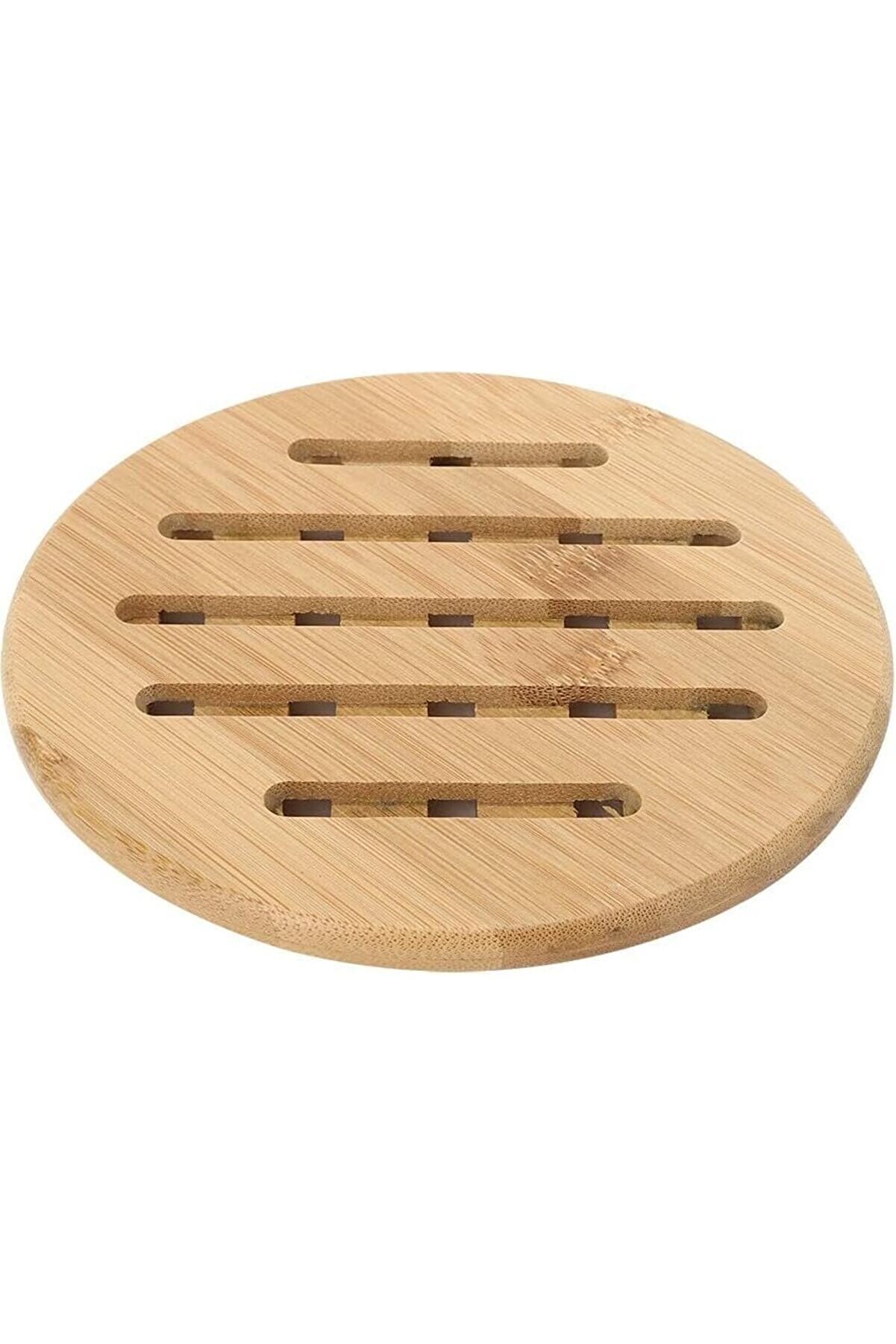 STOREMAX shopverse Bambu Dayanıklı Ahşap Tencere ve Tava Altlığı Kaymaz Mutfak Servis Ürünü (Yuvarlak) trendf