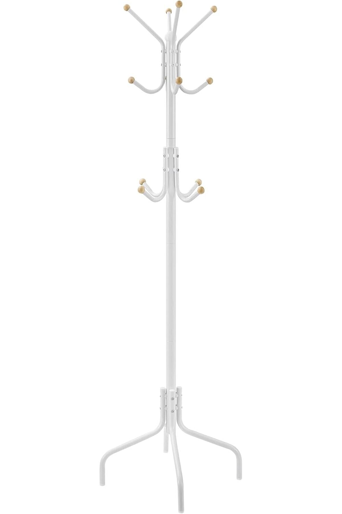 STOREMAX , askısı, metal, 12 kancalı,, 4 ayak, manto, şapka, &ccedil;anta, koridor, yatak odası, ofis i&ccedil;in, beyaz RC