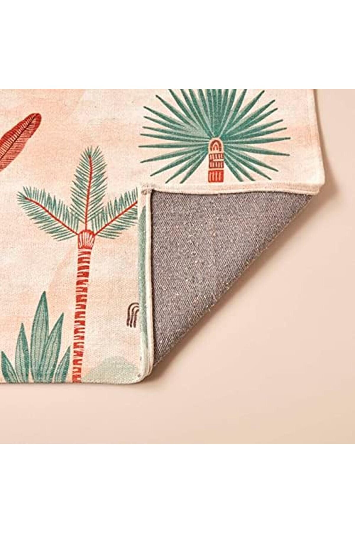 Shopverse Ki̇ds Hayvan Baskılı%100 Ki̇li̇m, Somon, 80X150 Cm Trendfli̇ck 1014773