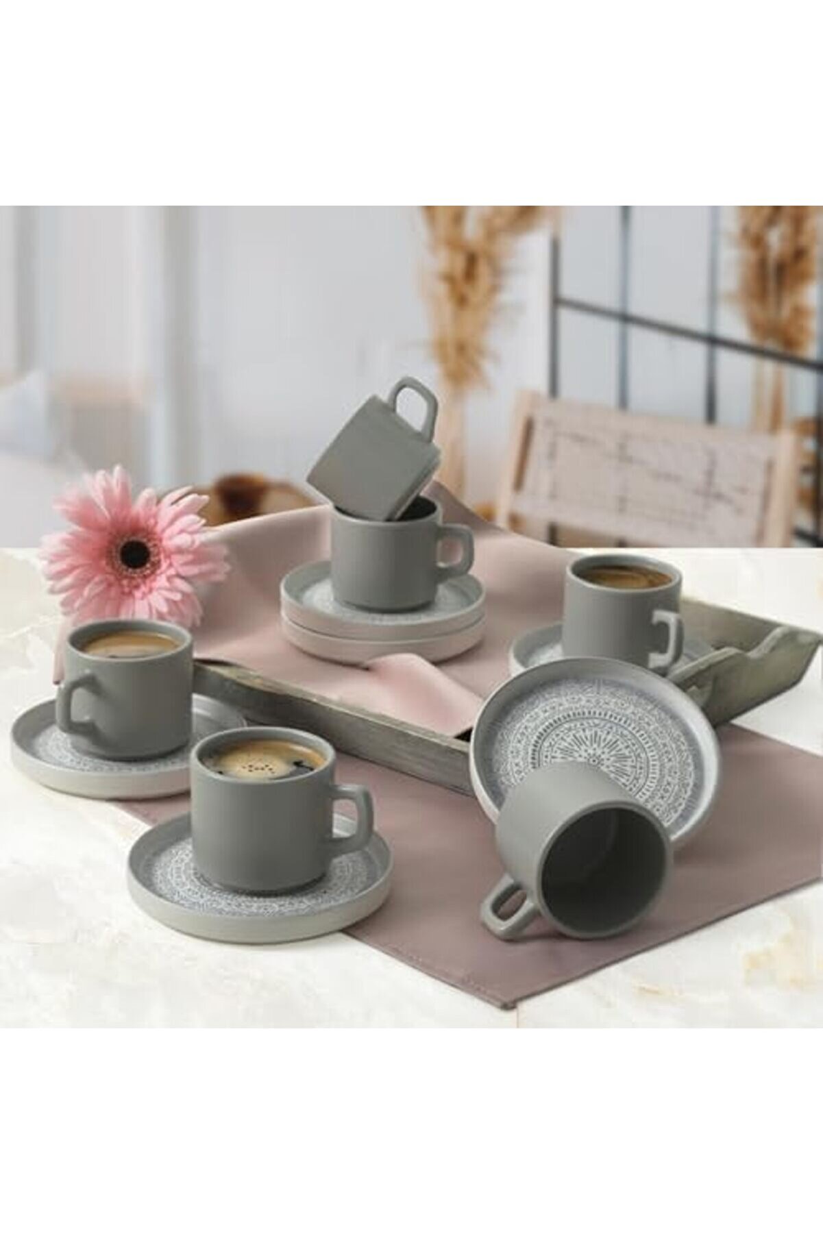 Shopverse Stackable Çay Takımı 12 Parça 6 Ki̇şi̇li̇k 21426 Trendfli̇ck 1014773