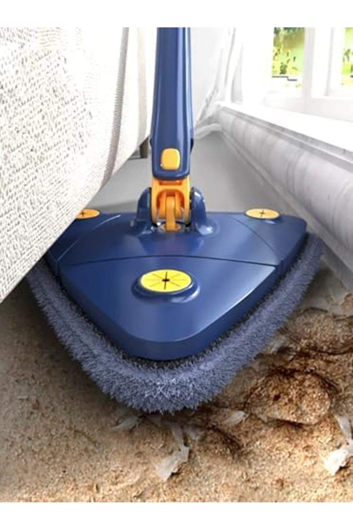 Shopverse Kendi̇nden Sıkmalı Üçgen Mop (Beyaz) Trendfli̇ck 1014773