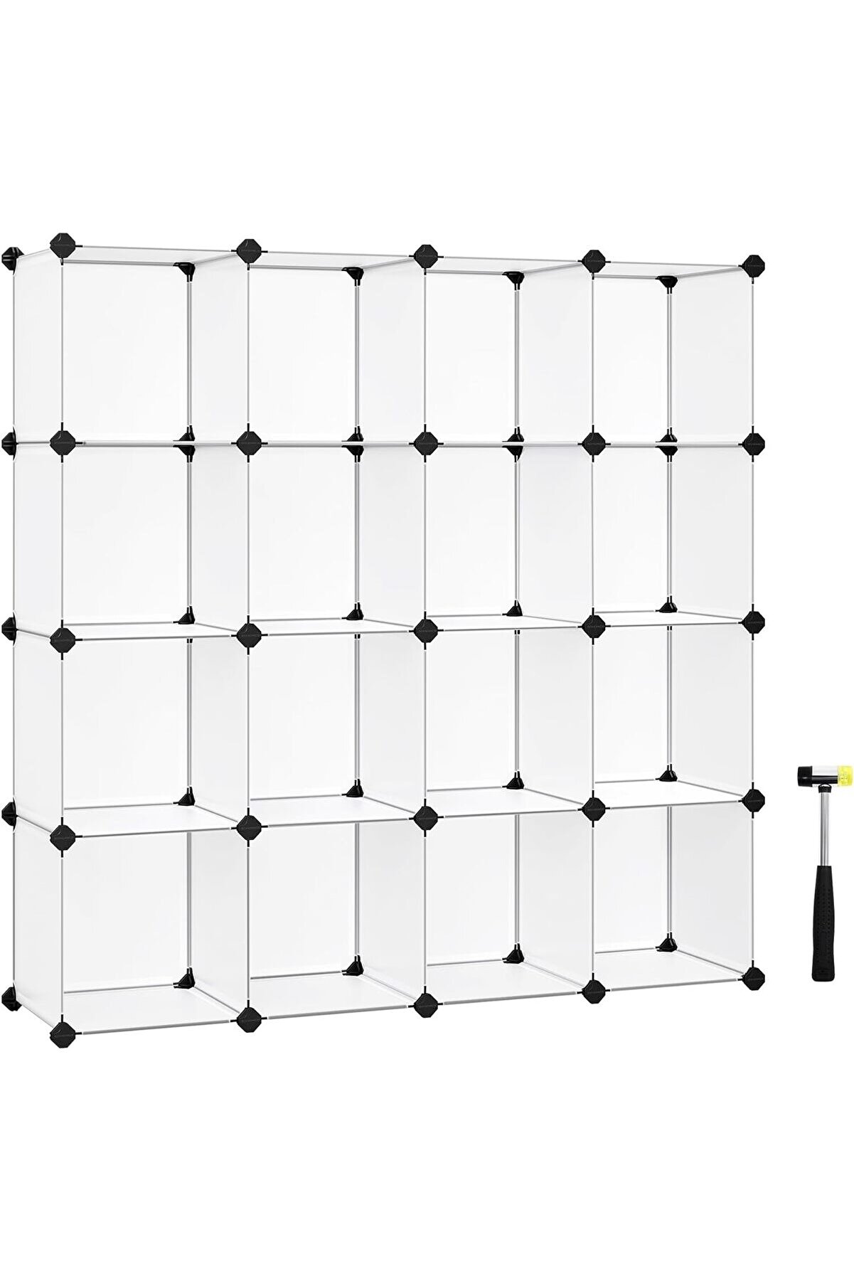 STOREMAX shopverse Ayakkabı Rafı 15 K&uuml;p, Plastik Raf, 153 x 31 x 153 cm, Beyaz LPC44L trendflick 1014773