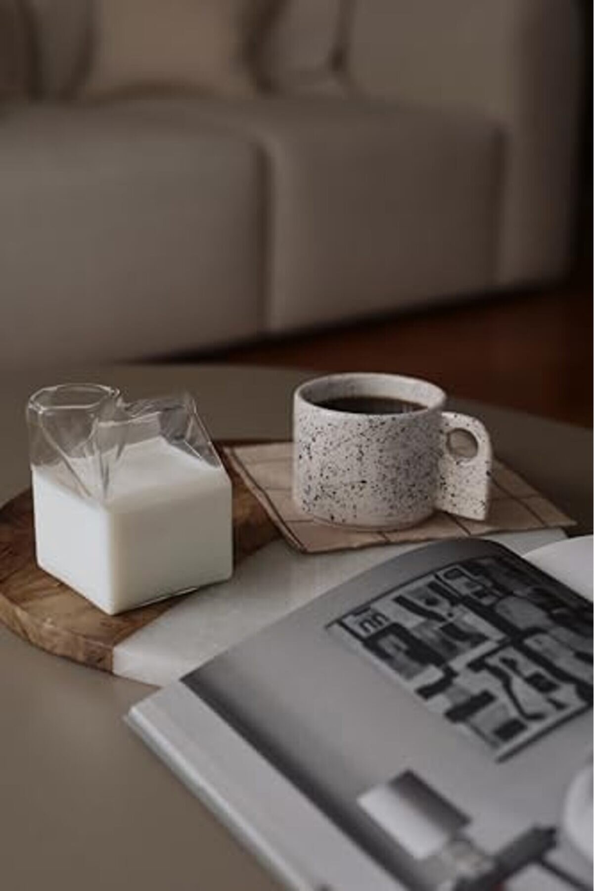 Shopverse Kutusu Tasarımlı Cam, 350 Ml, Borosi̇li̇kat Dayanıklı, Kahve Bardağı Trendfli̇ck 1014773