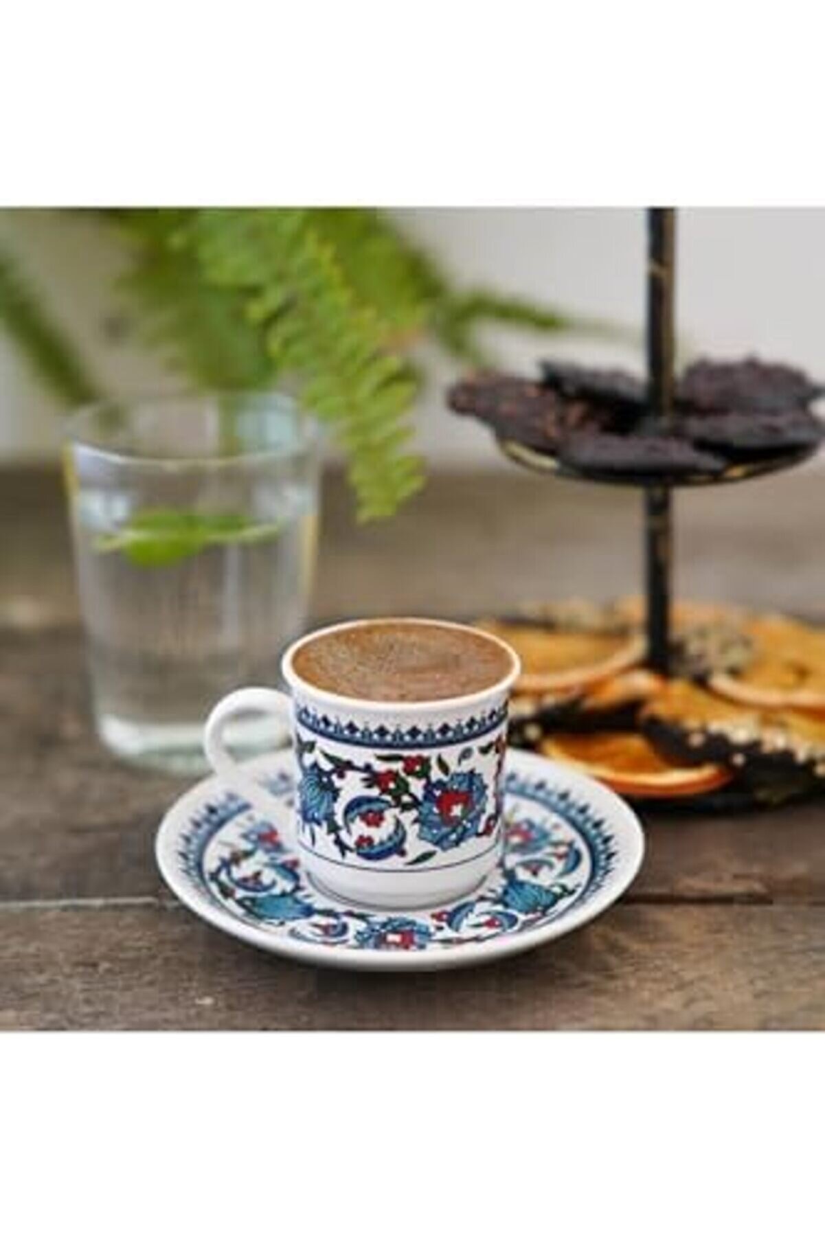 Shopverse Topkapı Model Çi̇ni̇ İşlemeli̇ Kahve Fi̇ncanı Seti̇, 2 Ki̇şi̇li̇k, 2 Adet Trendfli̇ck 1014773